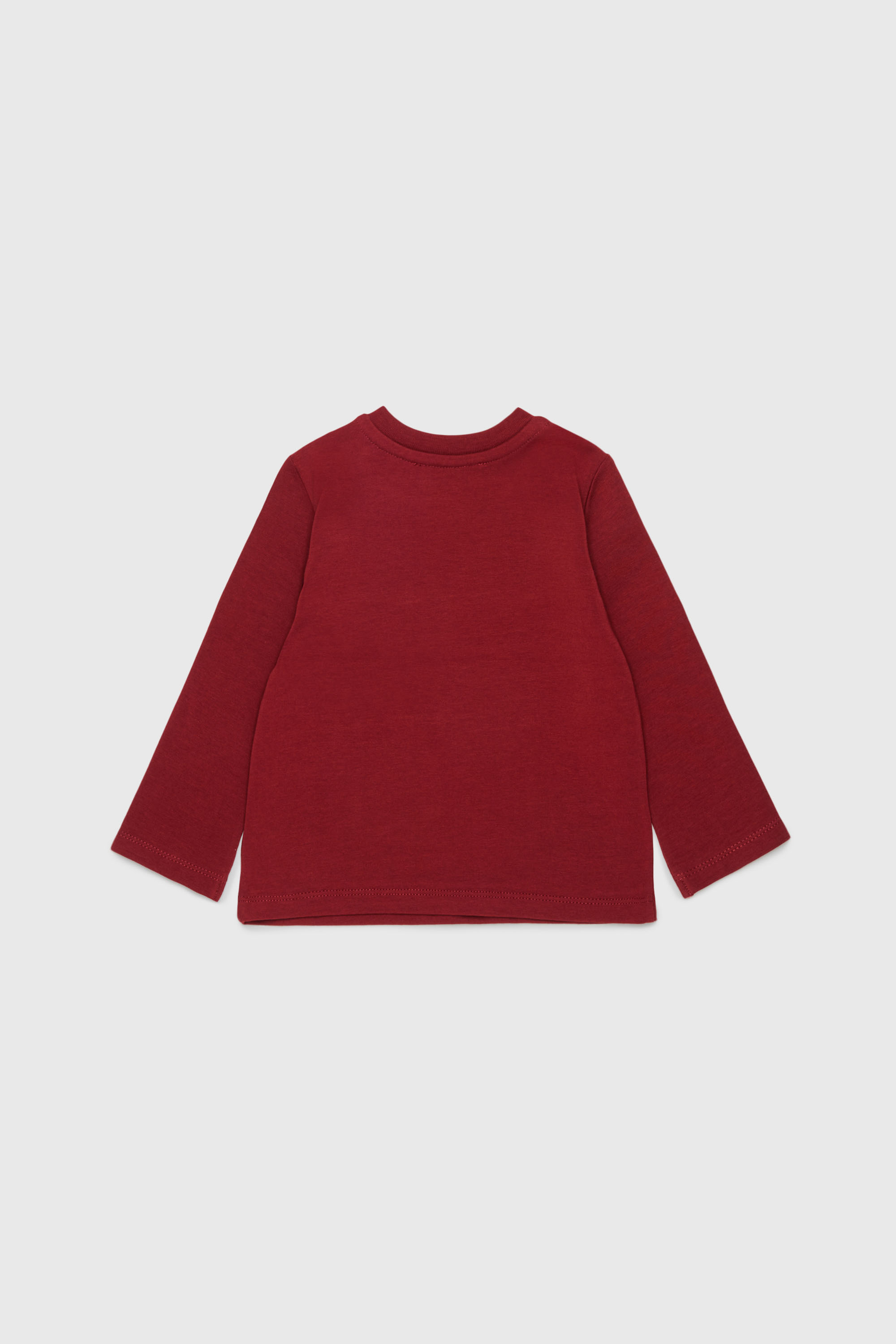 Diesel - TFUMB, T-shirt &agrave; manches longues avec logo starburst imprim&eacute; Femme in Rouge - 2