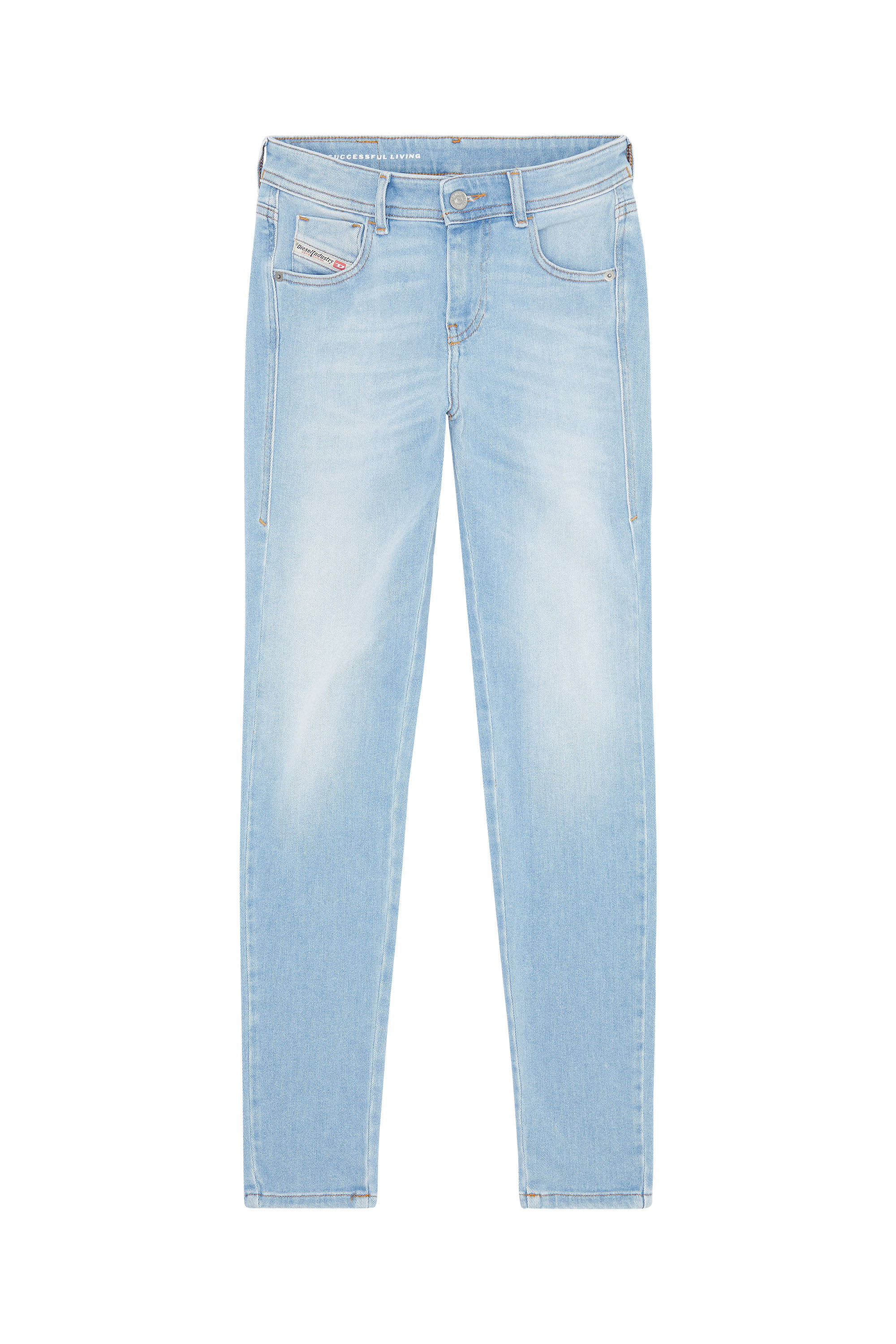 Diesel - 2017 Slandy 09E76 Super skinny Jeans, Light Blue - Image 5