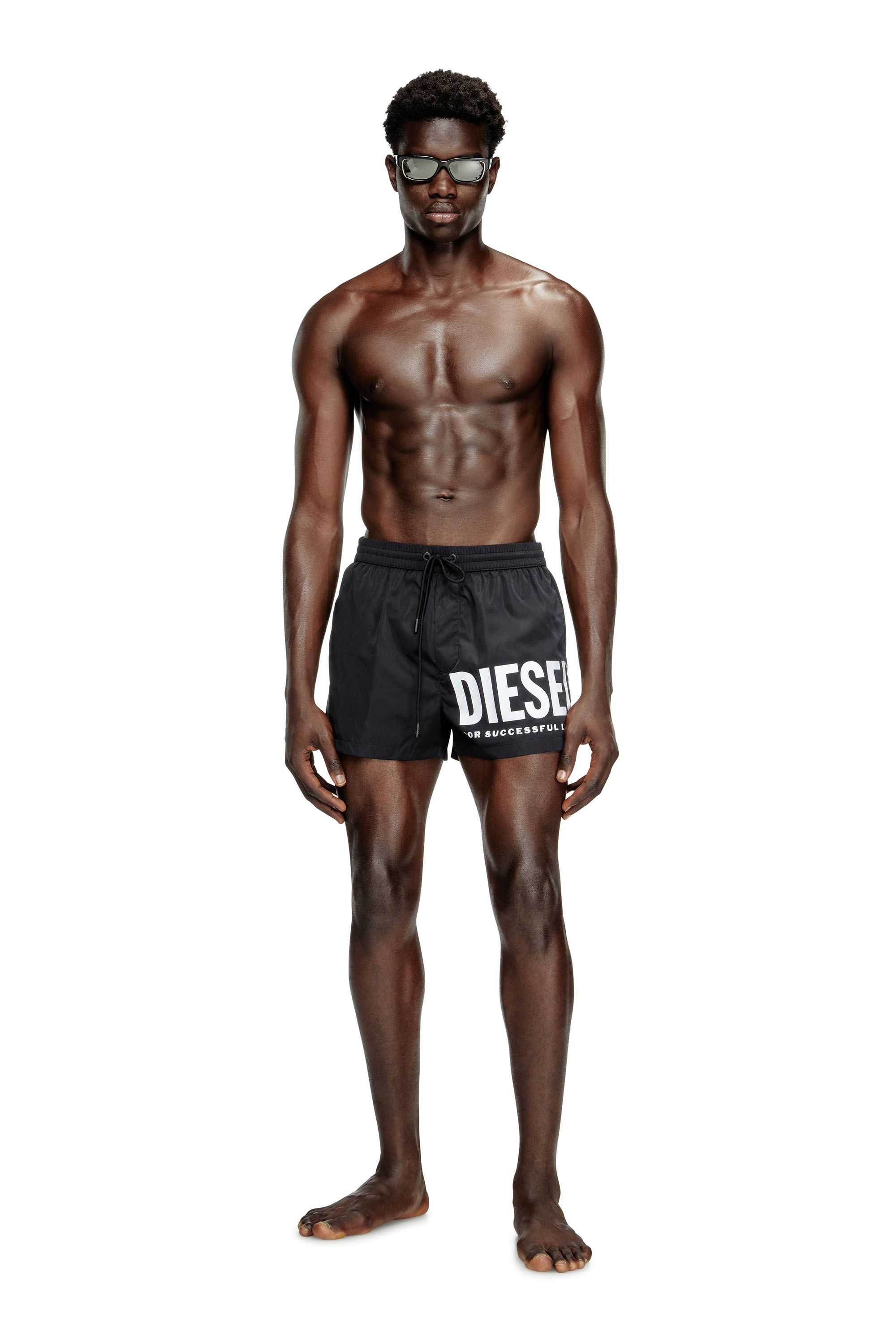 Diesel - MARIO-34-D-CORE, Short de bain avec logo imprimé Homme in Polychrome - 1
