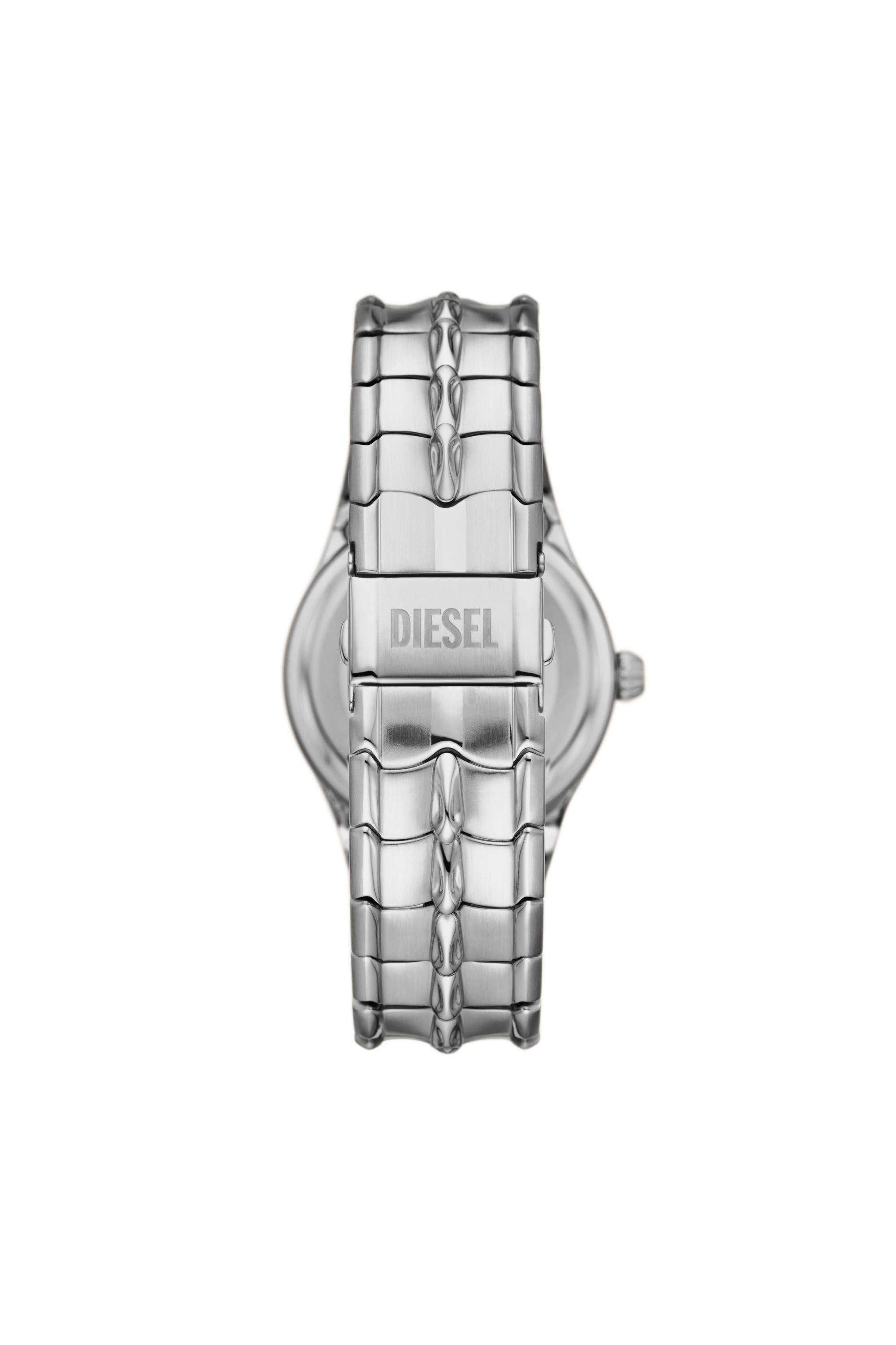 Diesel - DZ2200, Man Vert three-hand date stainless steel watch in Silver - Image 2