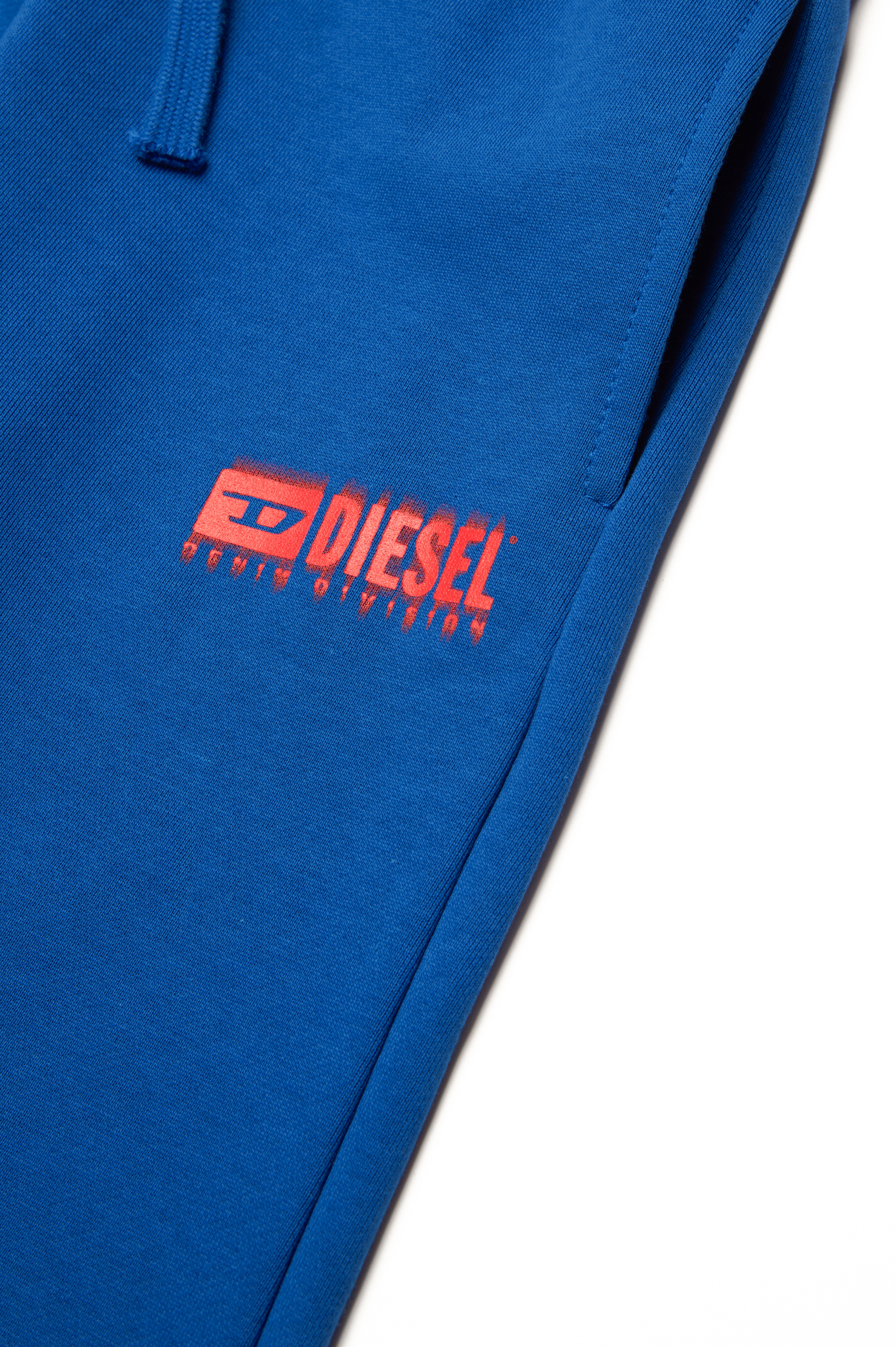 Diesel - PBASE, Homme Pantalon de survêtement avec logo taché in Bleu - Image 4