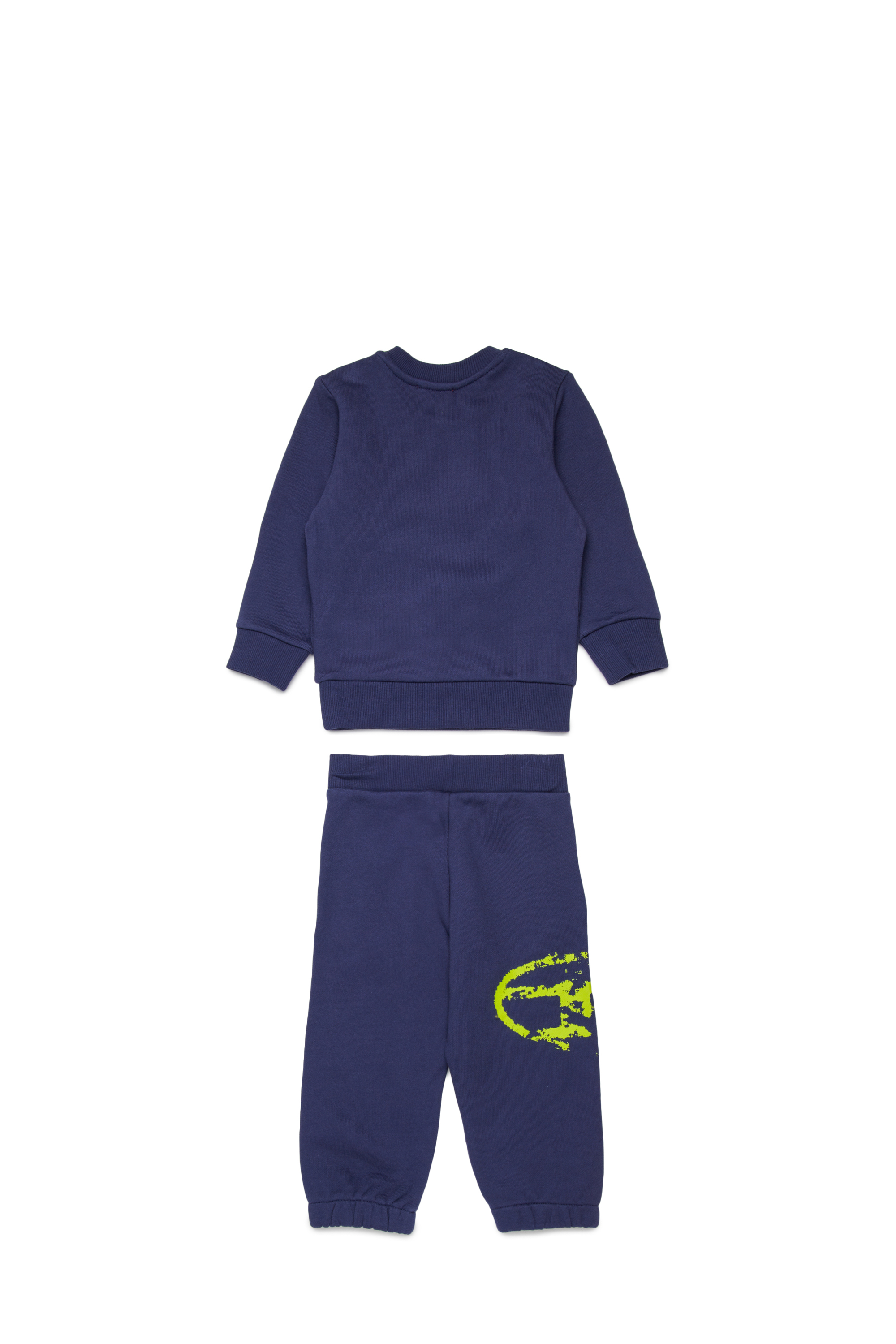 Diesel - SBOXTN5BLONGB-SET, Ensemble de vêtements pour bébé avec logo Oval D effet vieilli Mixte in Bleu - 2