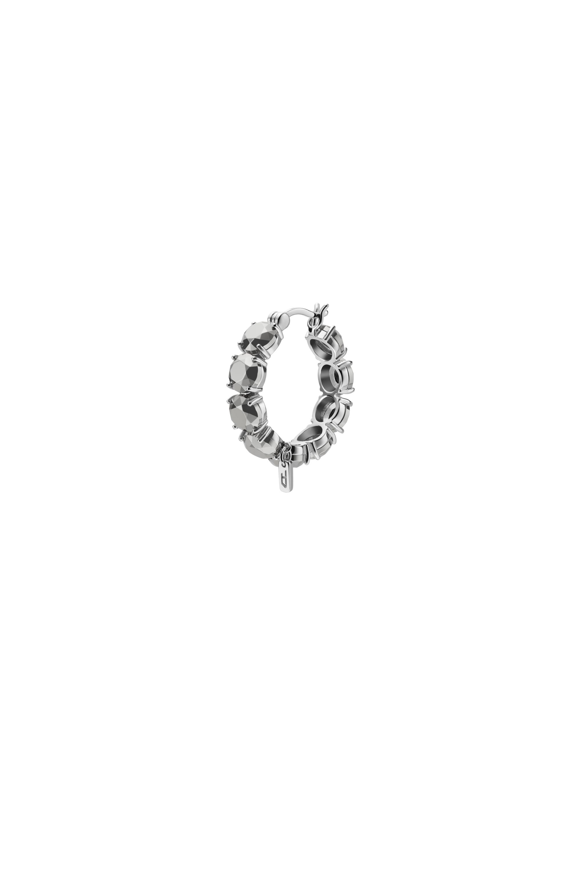Diesel - DL1357040 STERLING SILVER JEWEL, Créole en argent sterling Mixte in Gris argenté - 1