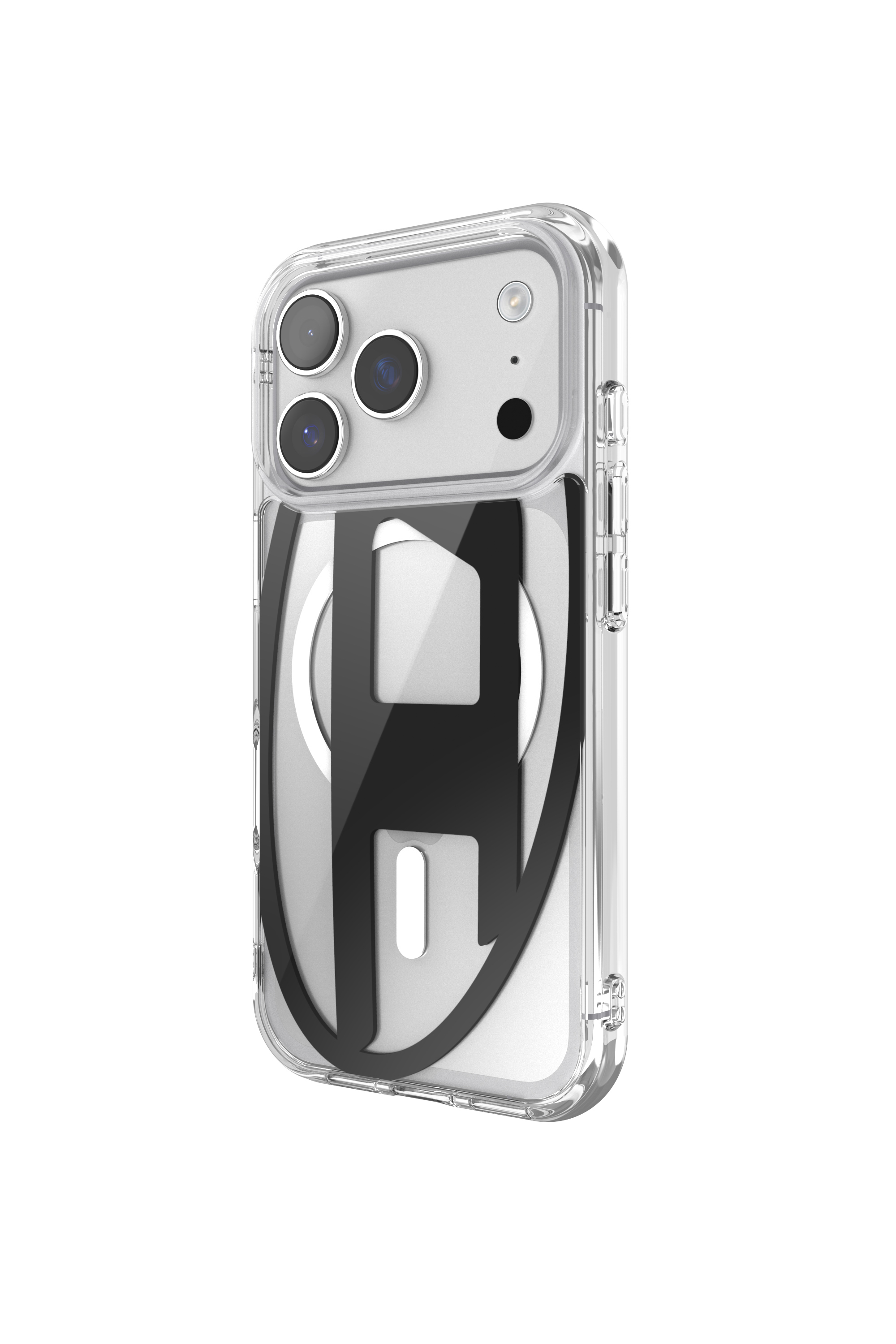 Diesel - 60417 AOP CASE, Étui métallique Oval D avec Magsafe pour iPhone 17 Pro Mixte in Noir - 4
