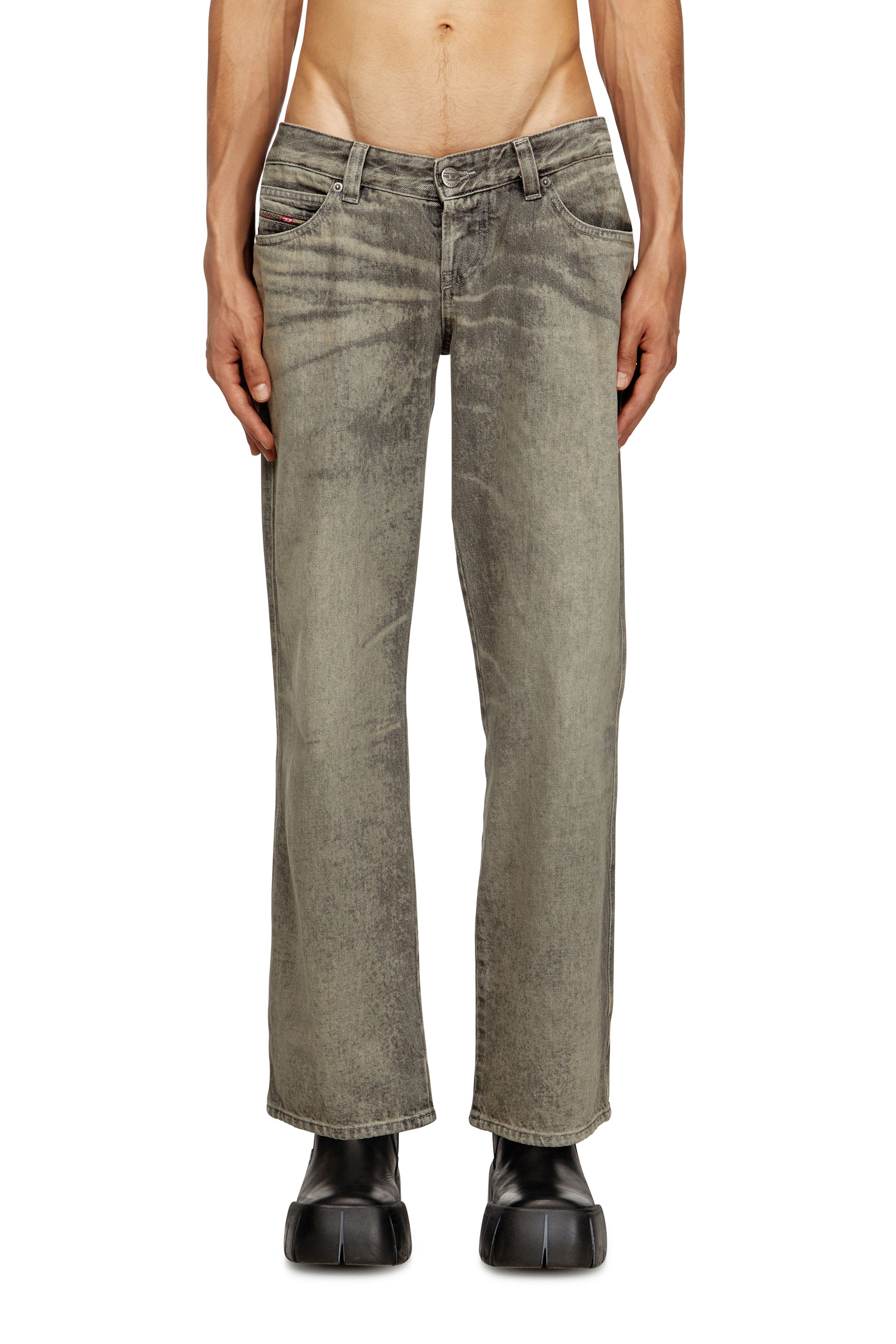Diesel - Regular Jeans D-Im 007DR Homme, Gris - Image 1