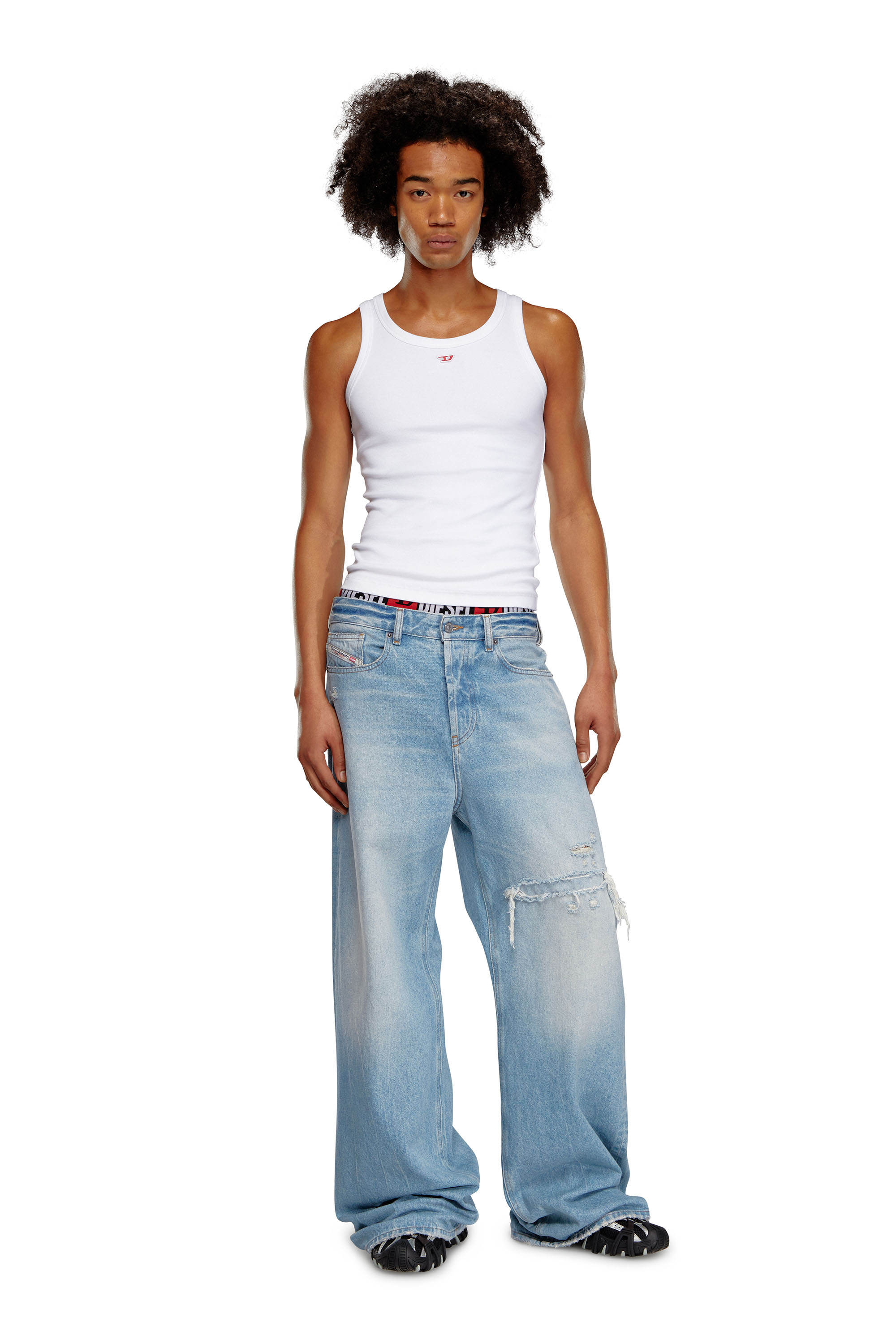 Diesel - Relaxed Jeans 1996 D-Sire 09E25 Femme, Bleu Clair - Image 7