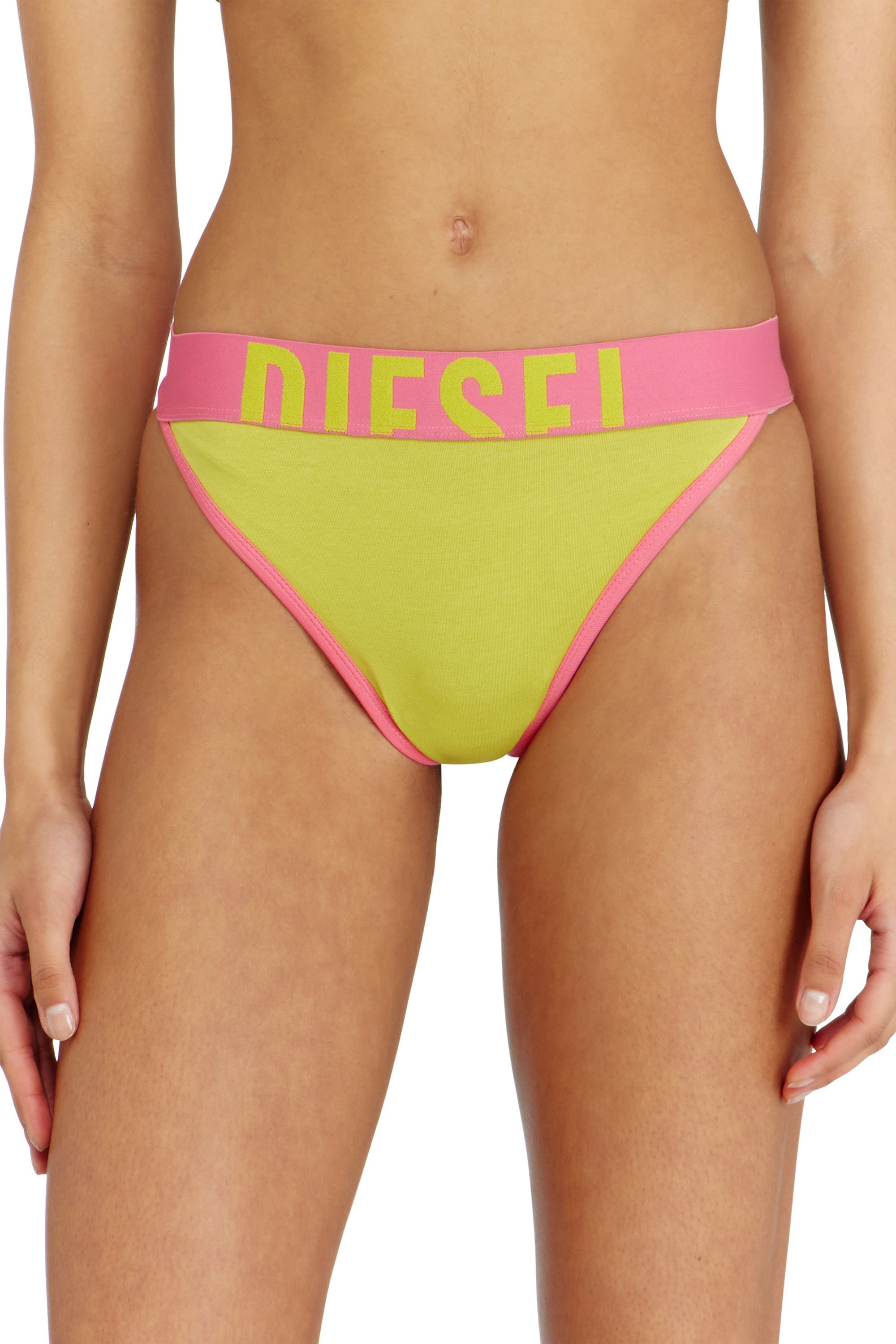 Diesel - MARIANNA-D-POP-3PACK, Woman's Three-pack stretch cotton multicolour thongs in Multicolor - 1