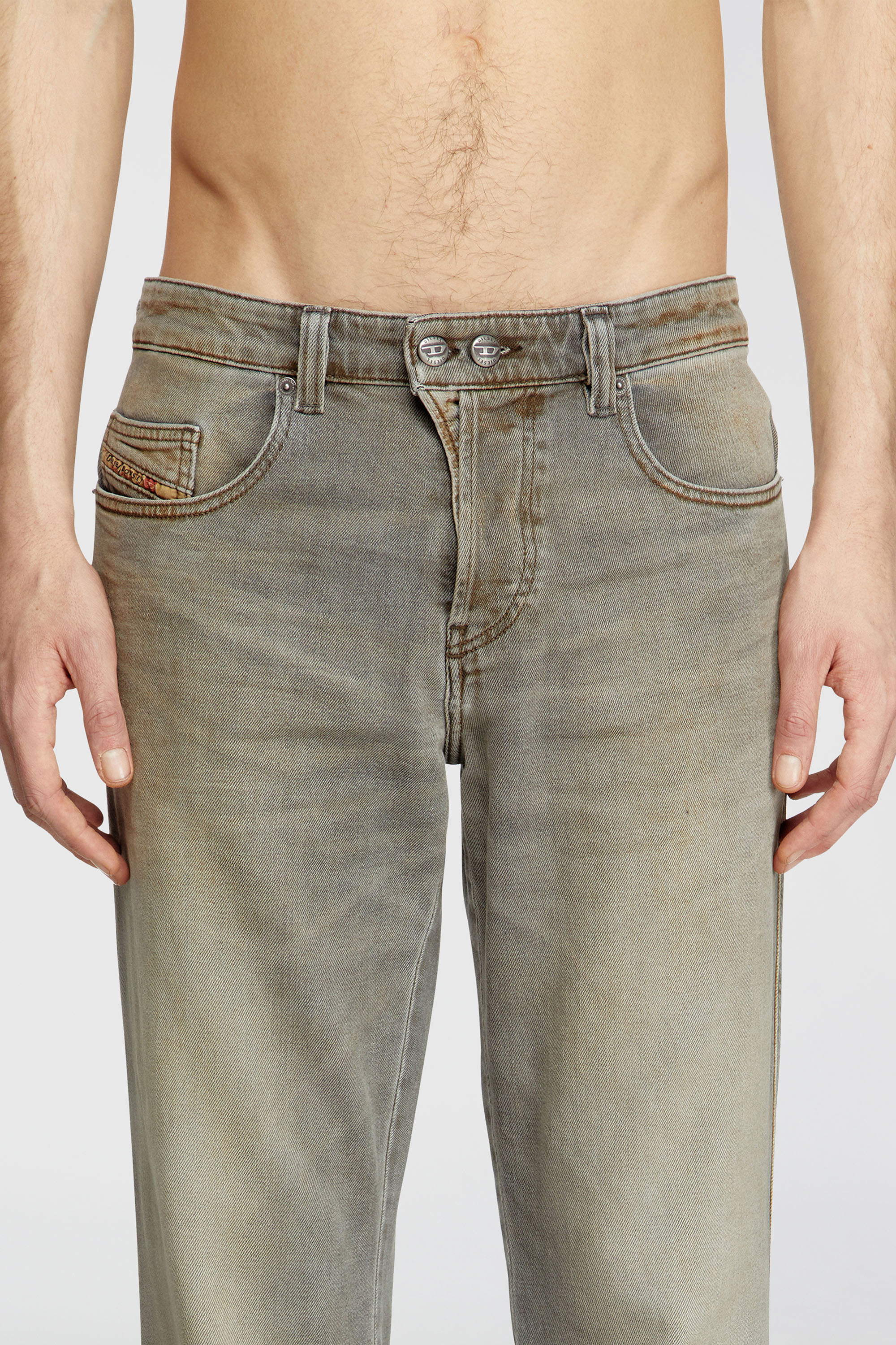 Diesel - Bootcut Jeans 1998 D-Buck 09L37 Homme, Gris Clair - Image 5