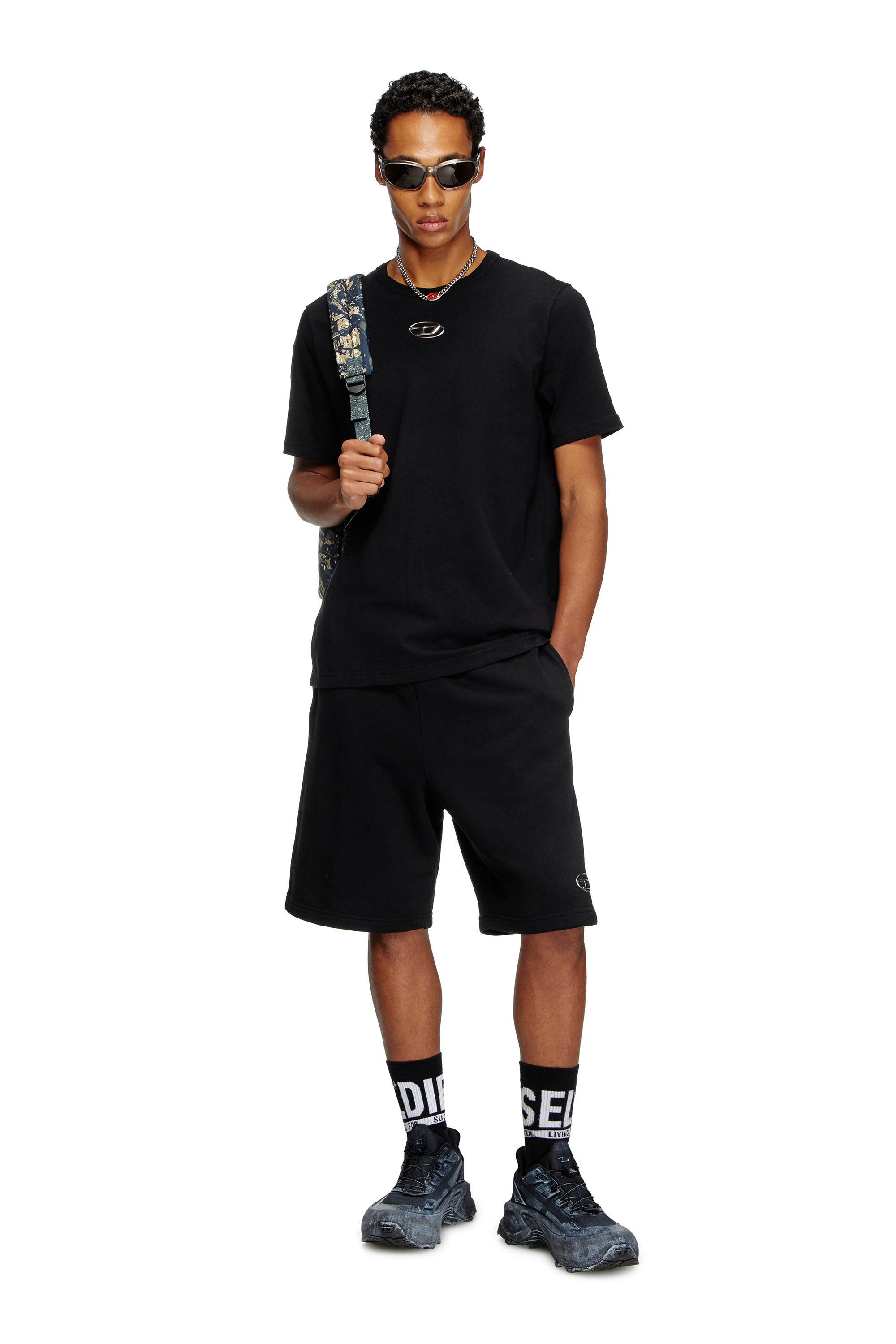 Diesel - SKM-RAY-THREEPACK, Lot de 3 paires de chaussettes en coton avec logo Homme in Polychrome - 2