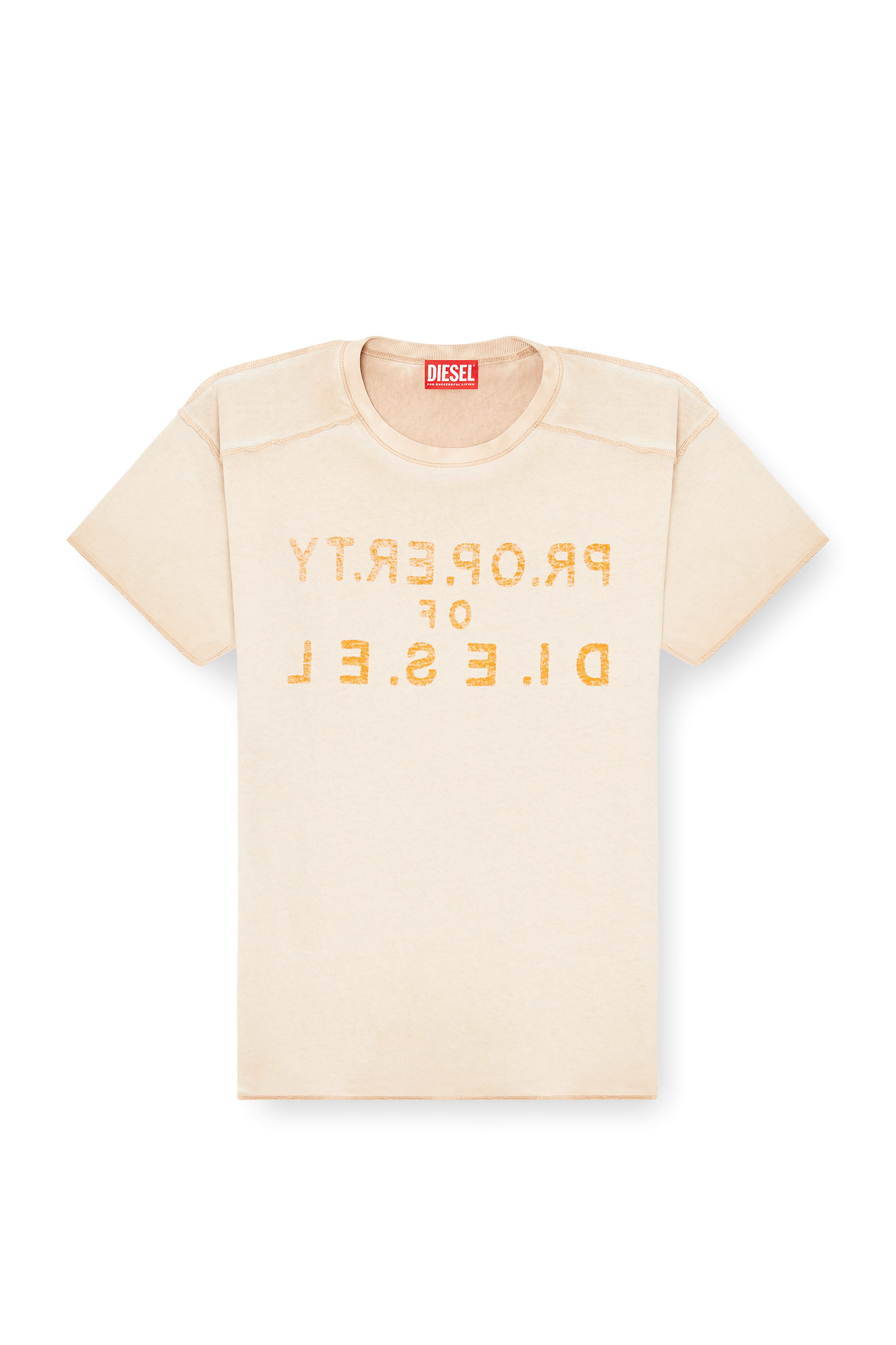 Diesel - T-ILY, T-shirt en coton classique avec appliqu&eacute; D Femme in ToBeDefined - 3