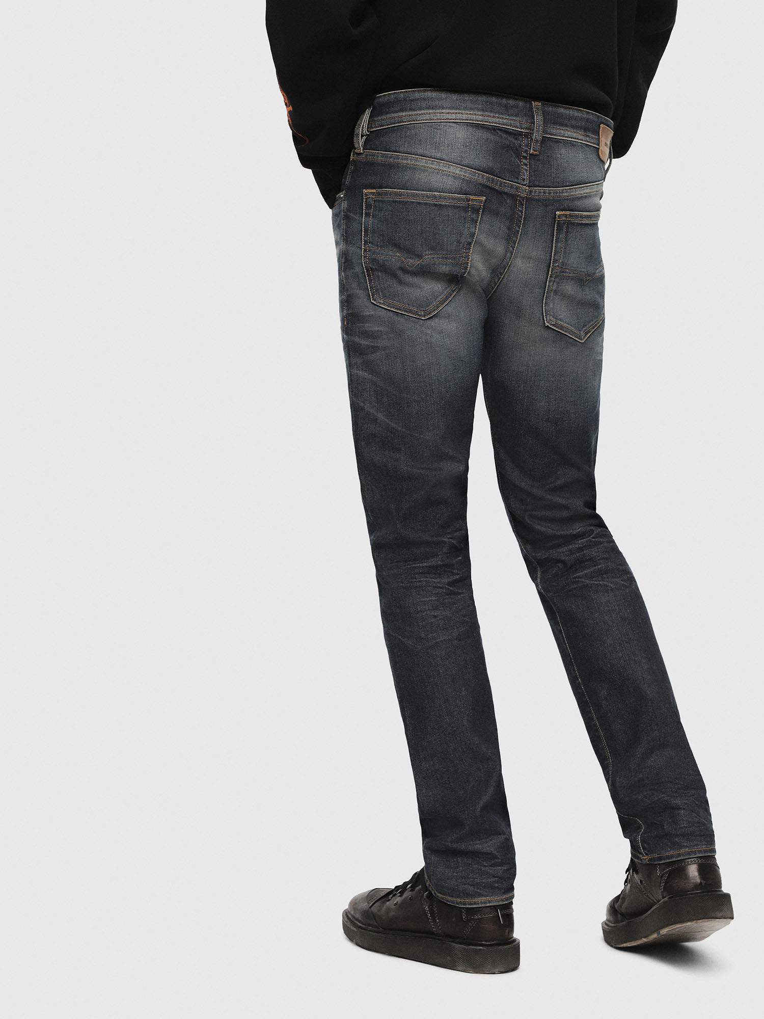 Buster 084ZU Man: Tapered Dark blue Jeans | Diesel