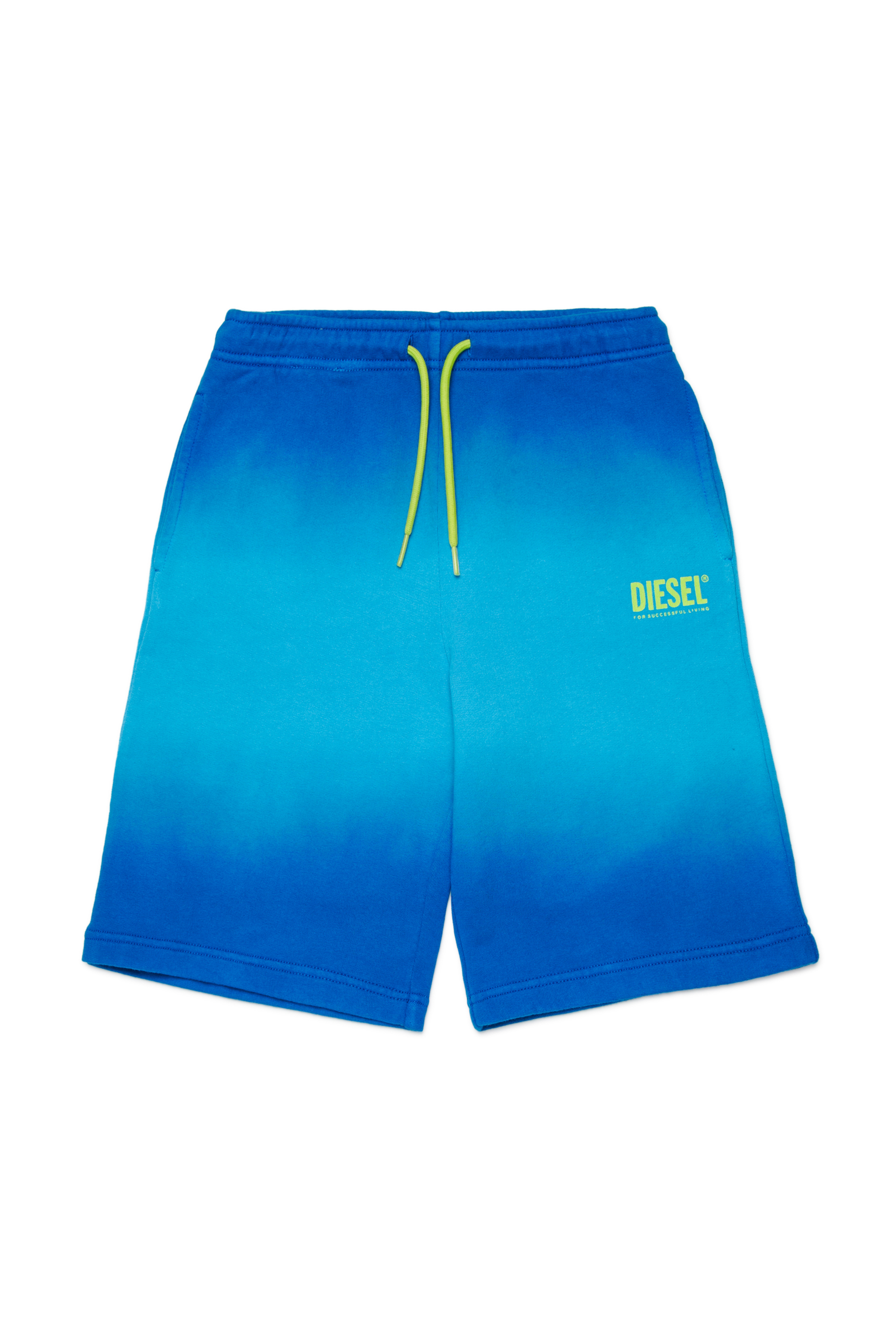 Diesel - PSHADE, Short en coton &agrave; d&eacute;lavage d&eacute;grad&eacute; Homme in Bleu - 1