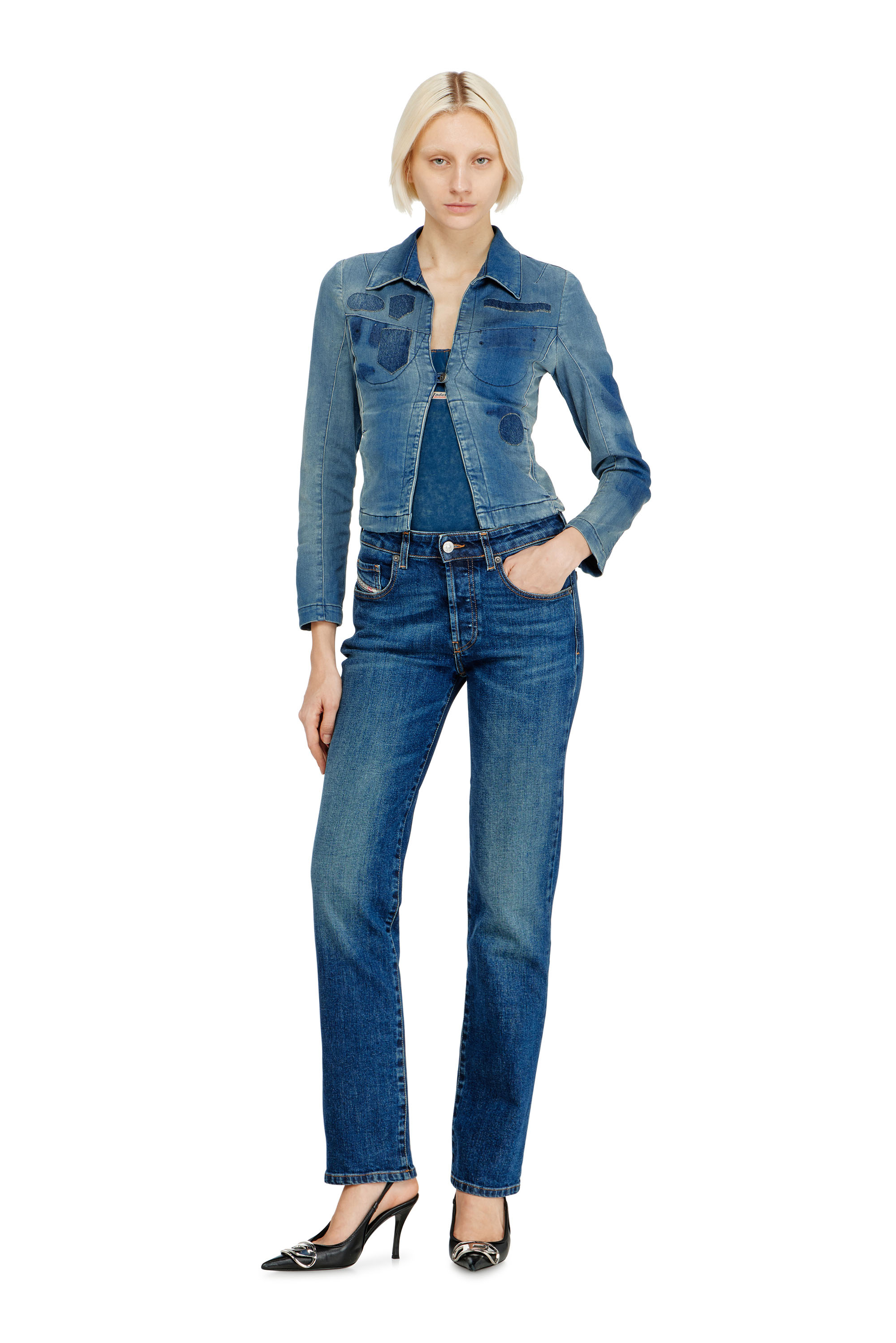 Diesel - Regular Jeans 1989 D-Mine 09I28 Femme, Bleu Fonc&eacute; - Image 1