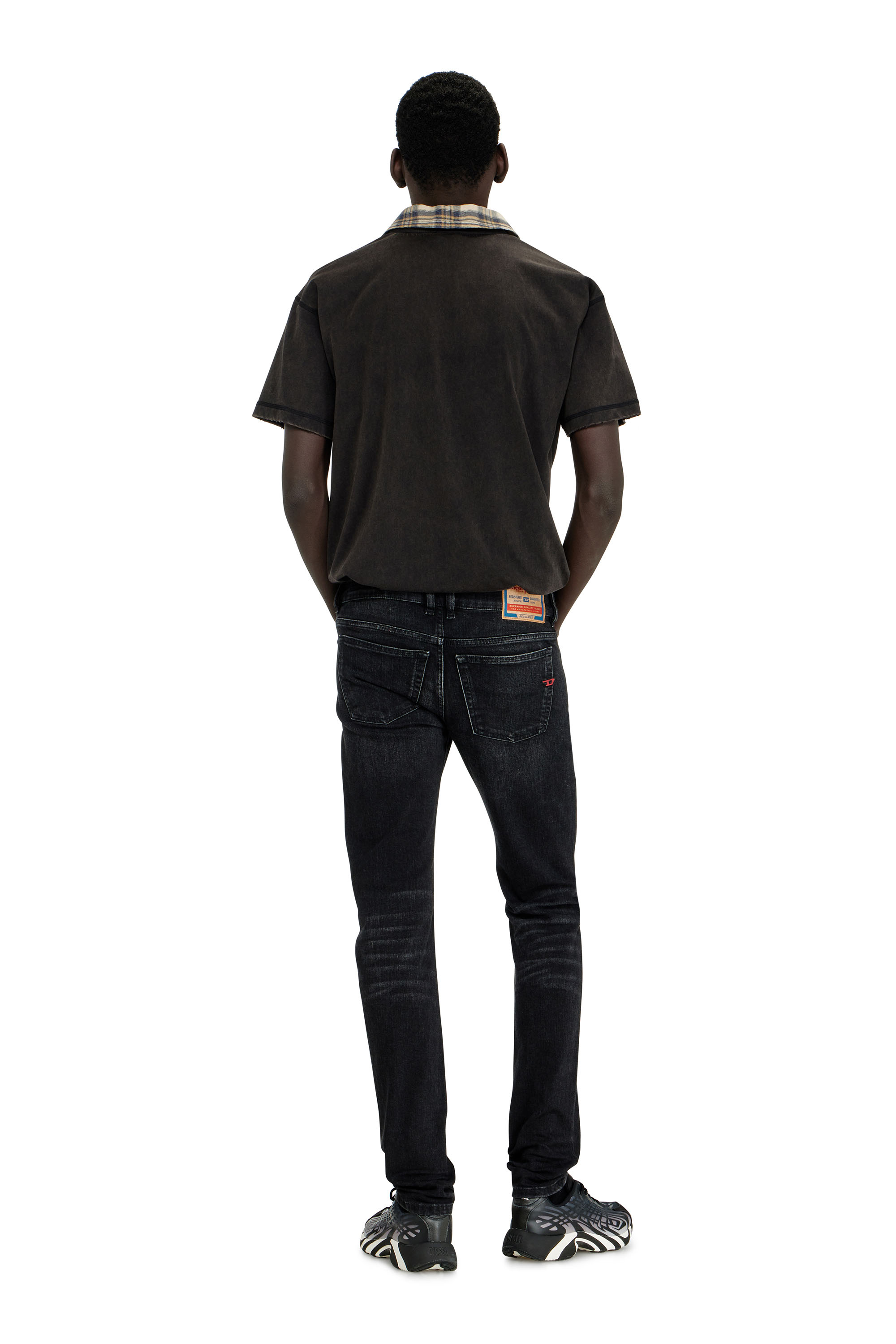 Diesel - Skinny Jeans 1979 Sleenker 0GRDA Homme, Noir/Gris fonc&eacute; - Image 4