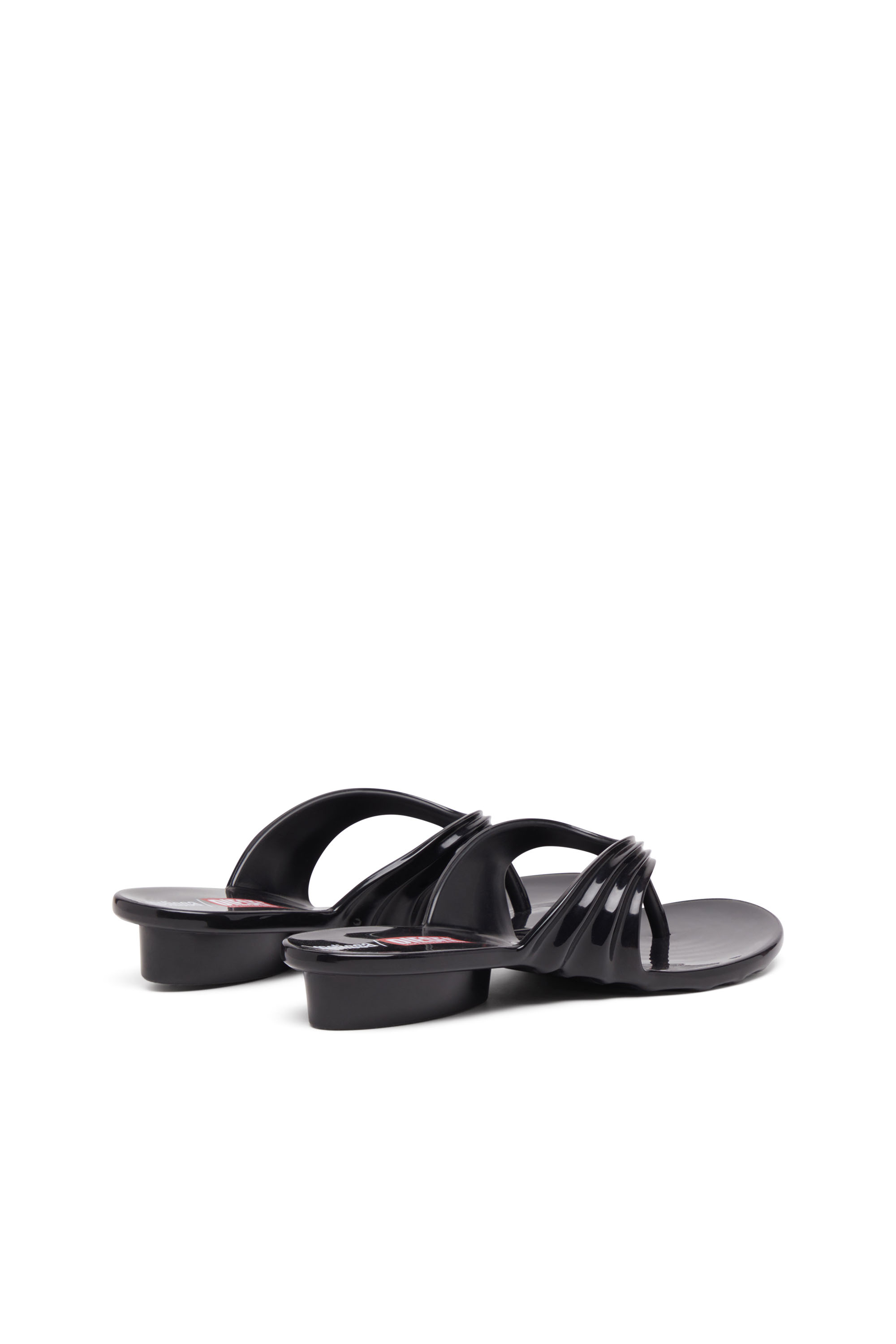 Diesel - MELISSA QUANTUM THONG, Tong sculpturale en Melflex® Femme in Noir - 3