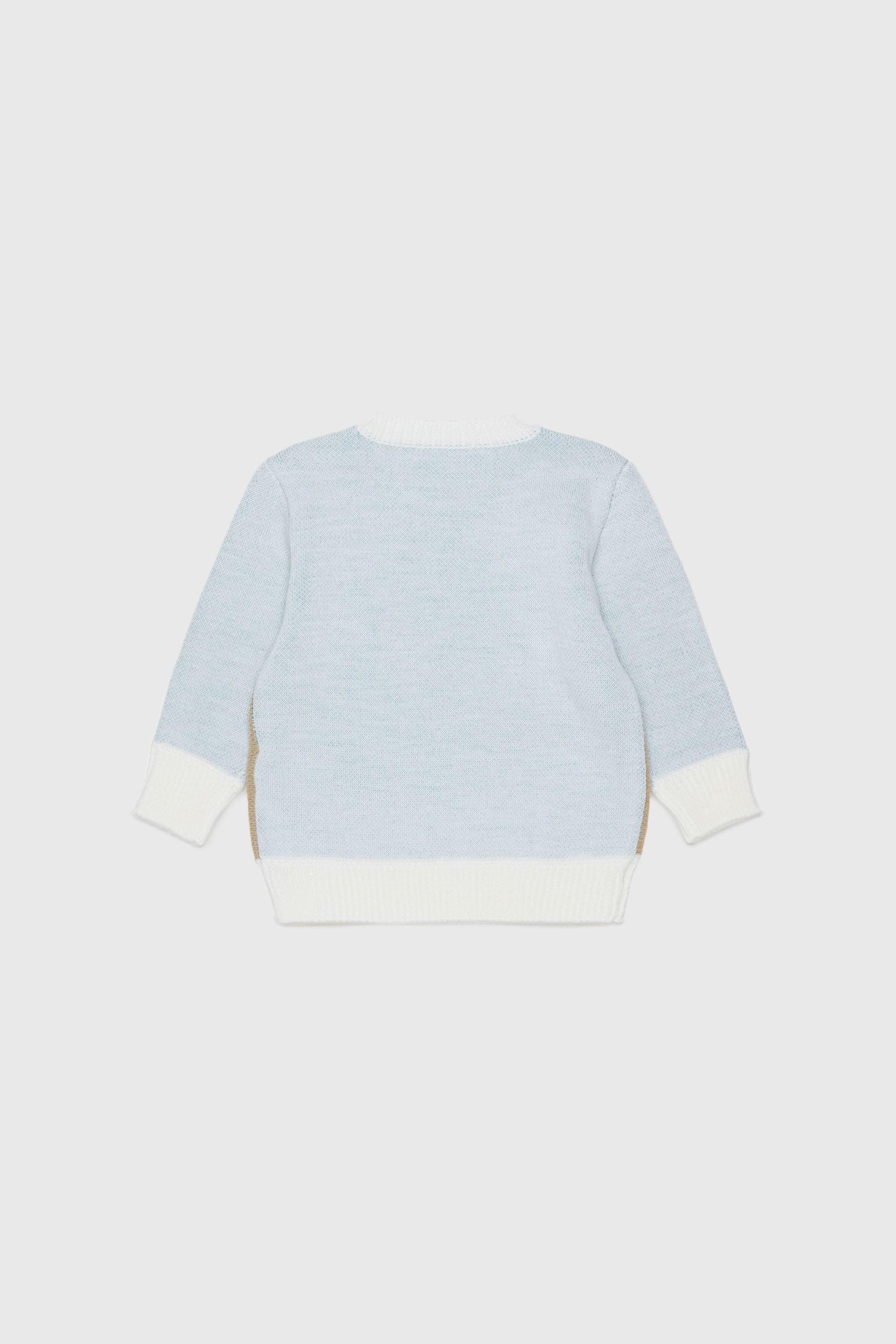 Diesel - KBLOB, Pull en m&eacute;lange de laine avec logo Diesel Mixte in Blanc - 2