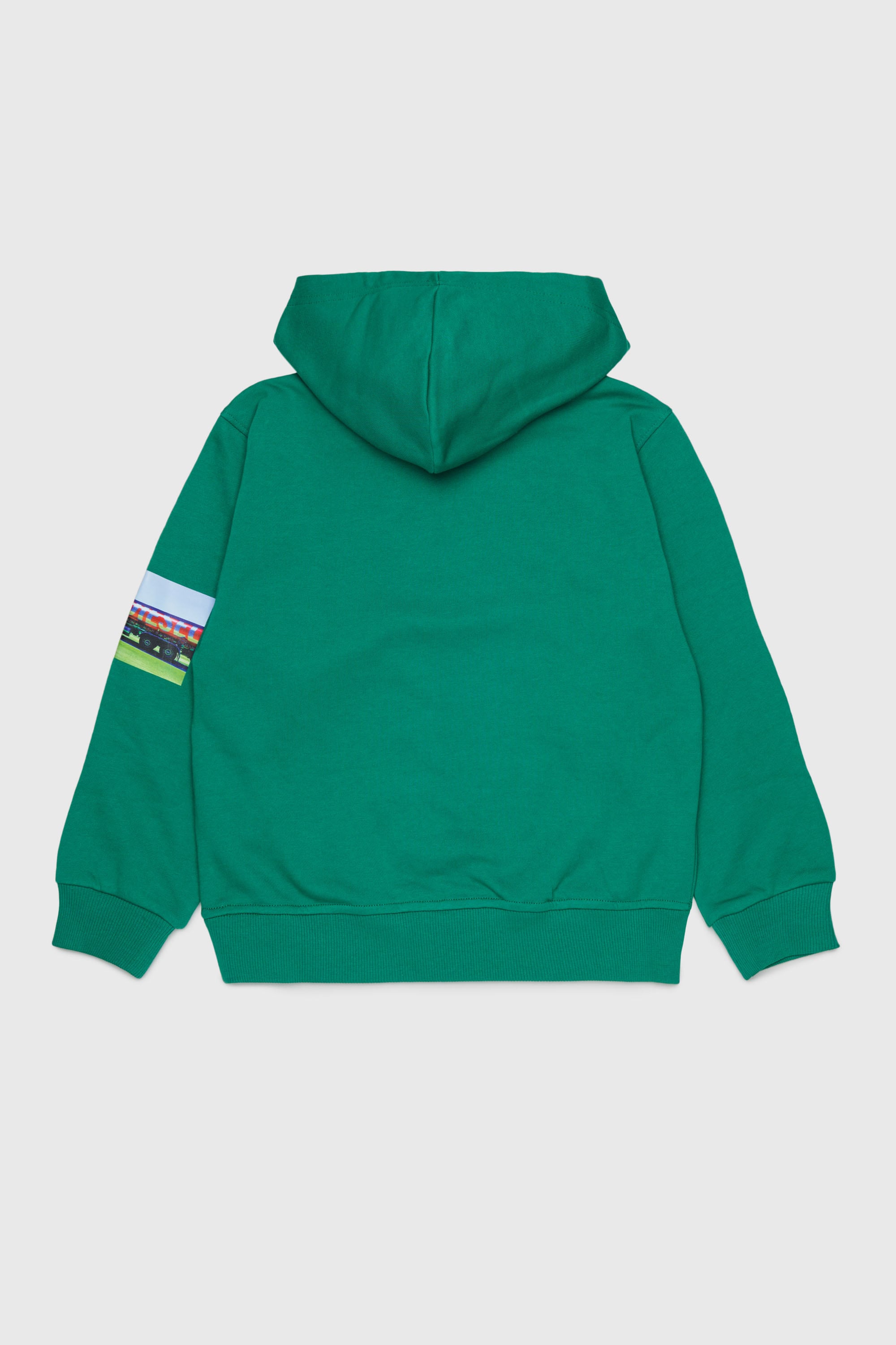Diesel - SFORMY OVER, Sweat &agrave; capuche avec photo prints Homme in Vert - 2