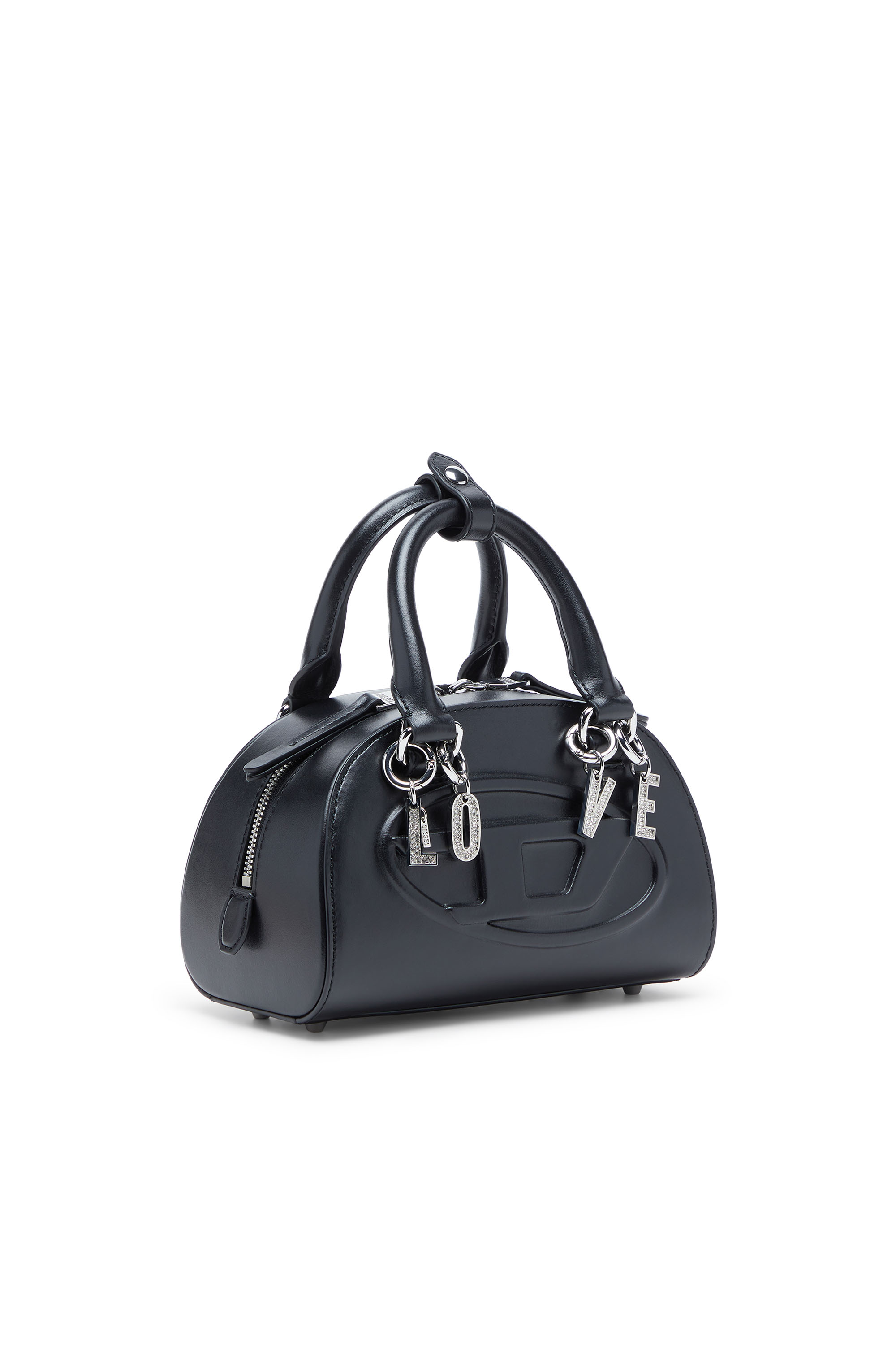 Diesel - CHARM-LOVE, Charms en métal avec breloques LOVE Femme in Gris argenté - 2