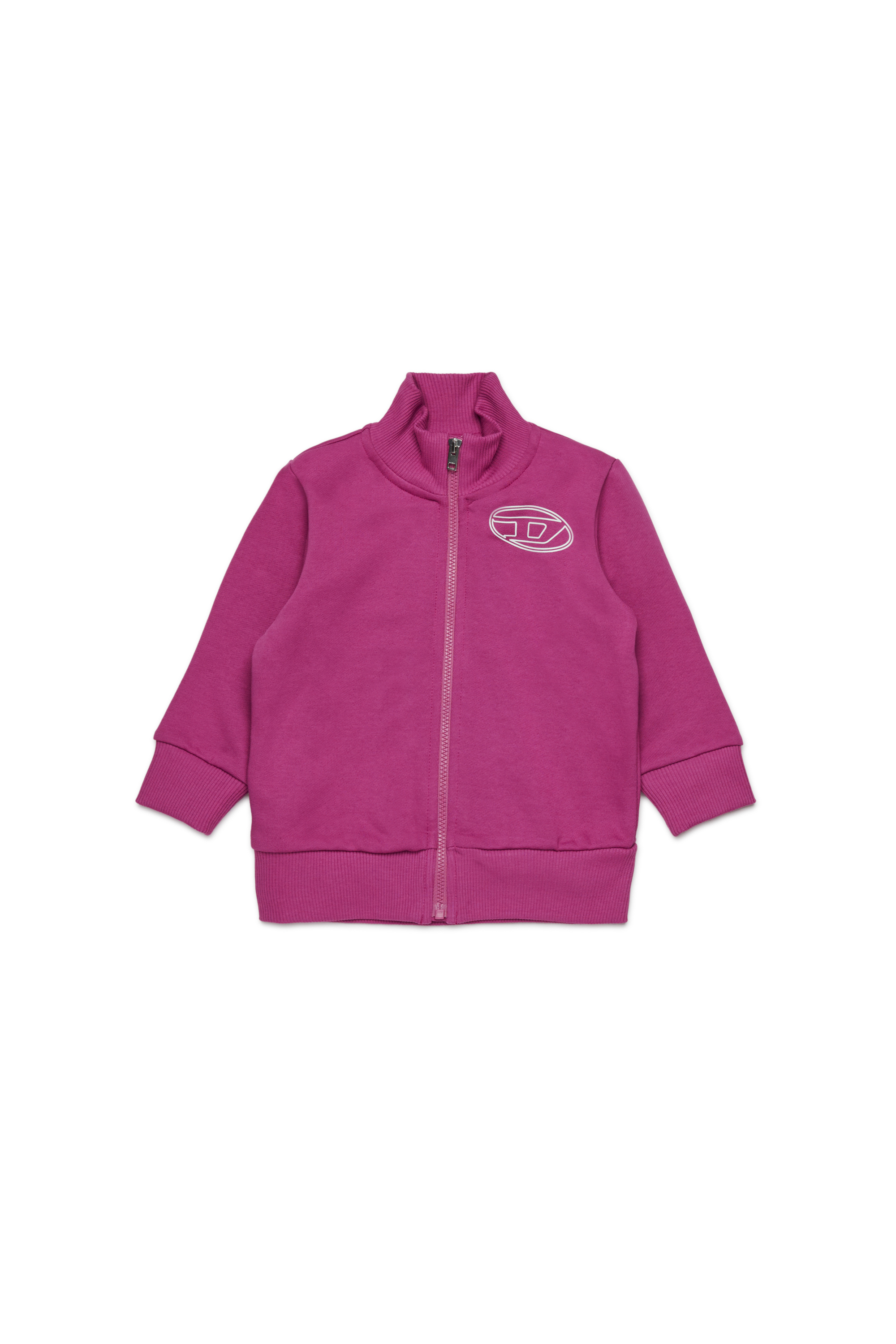 Diesel - SPENCERB, Sweat en coton avec fermeture éclair Mixte in Violet - 1