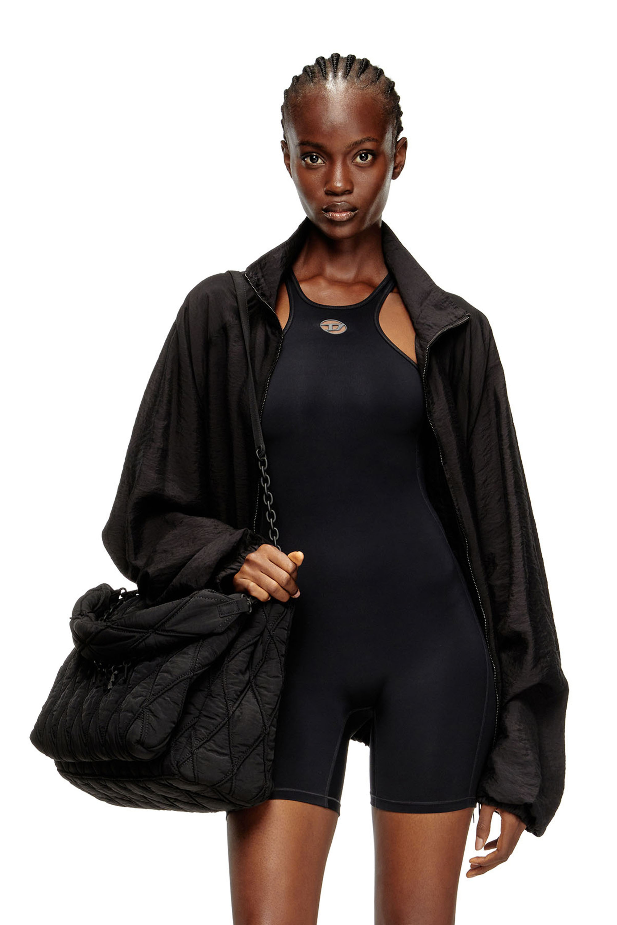 Diesel - NYDIA-UTLT, Combinaison dos nageur Femme in Noir - 4