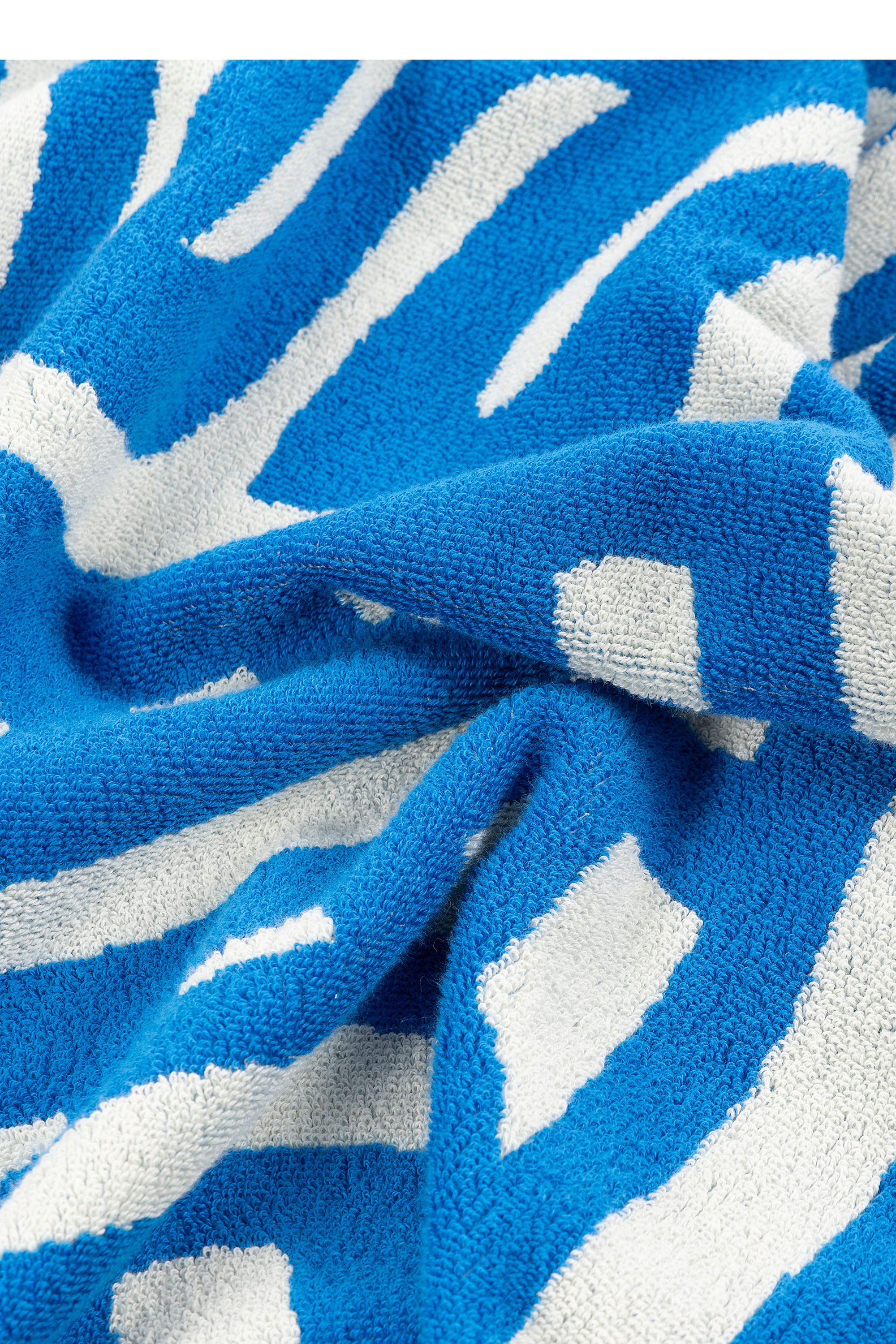 Diesel - 1018164 STRIPES GREY/BLUE TOWEL, Serviette &eacute;ponge 100x180 cm Mixte in Bleu - 4