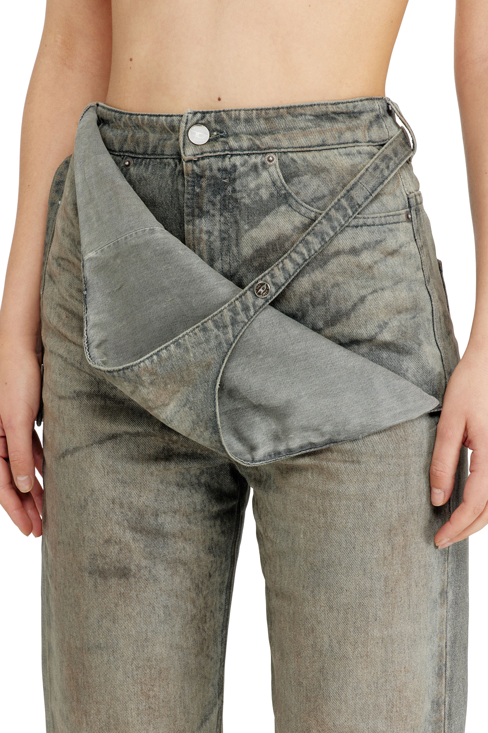 Diesel - Slim Jeans D-THALIRA 09P24 Femme, Gris - Image 4