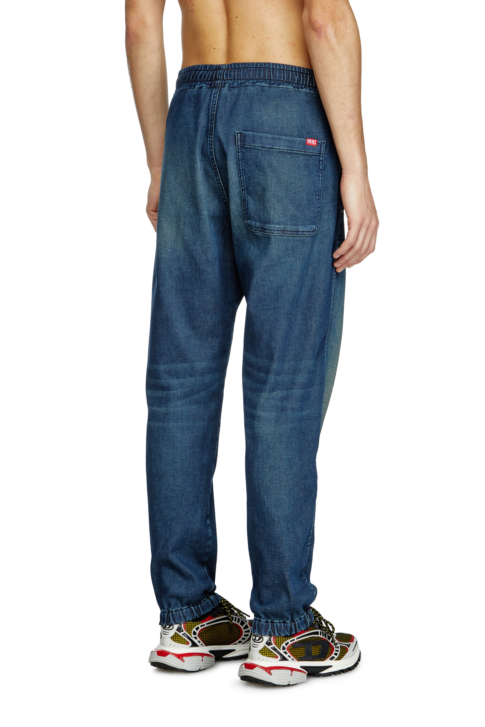 Diesel - Slim D-Labb Track denim 09L75 Mixte, Bleu moyen - Image 4