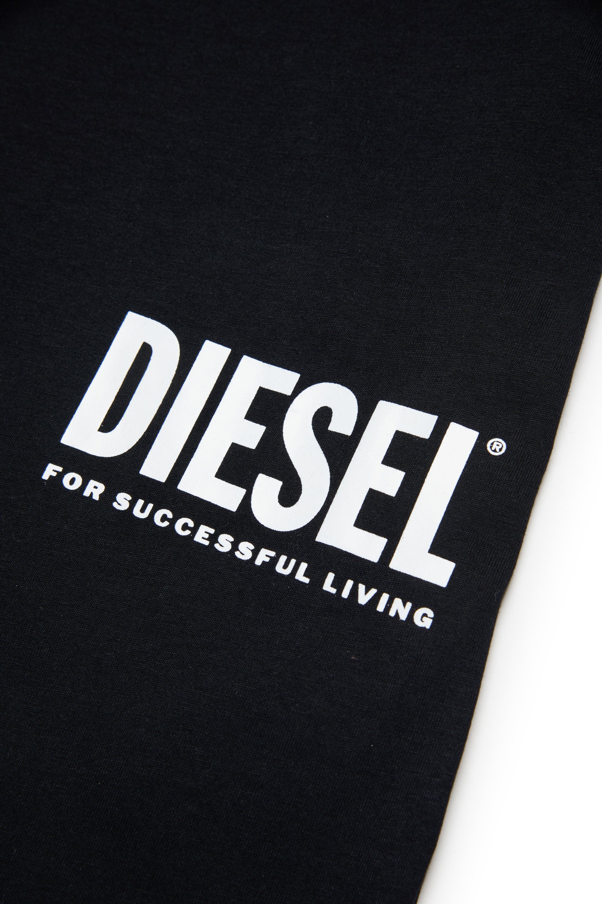 Diesel - MTFIND OVER, T-shirt avec logo Biscotto Homme in Noir - 4