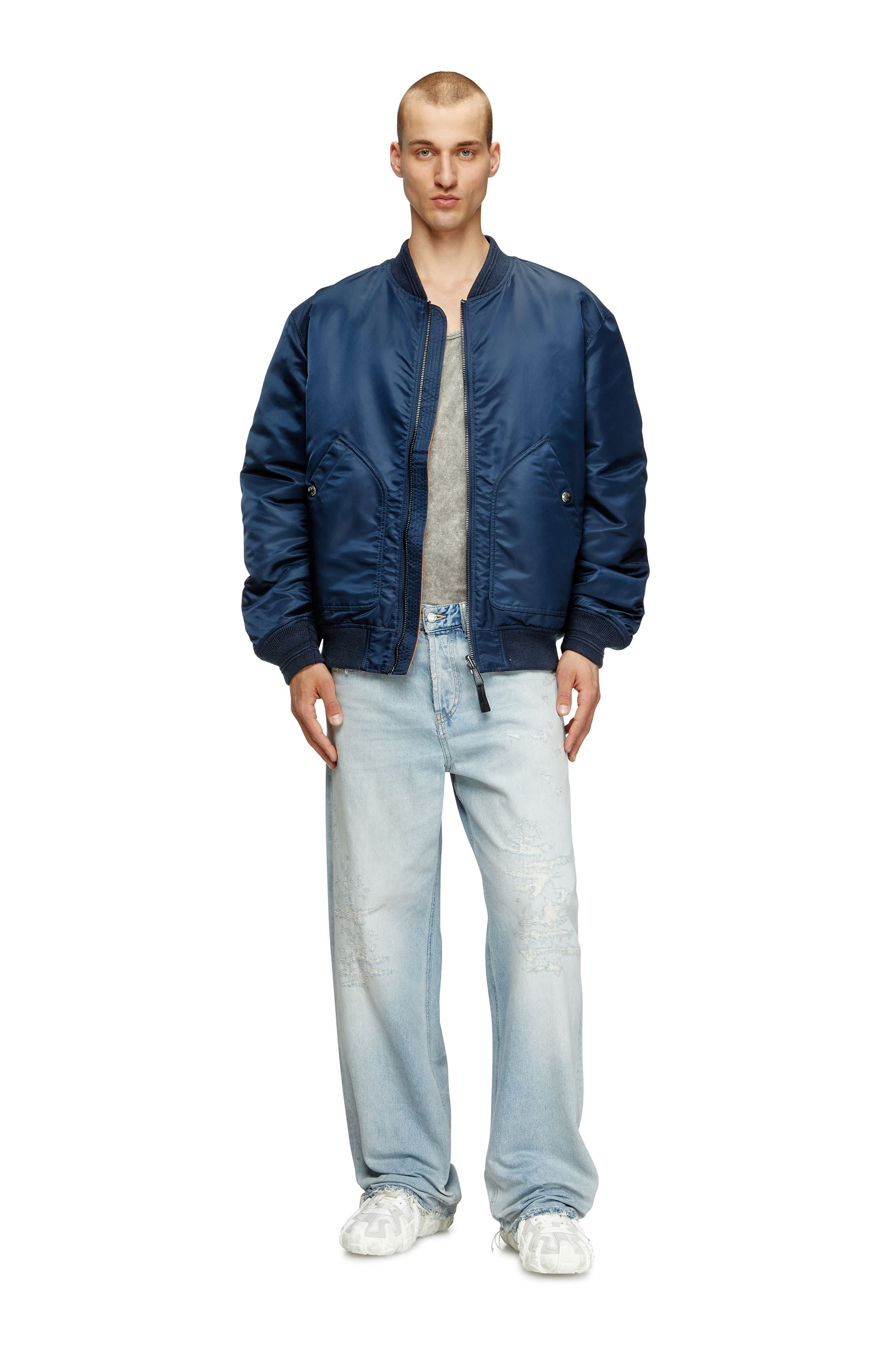 Diesel - Relaxed Jeans 2001 D-Macro 09M53 Homme, Bleu Clair - Image 2