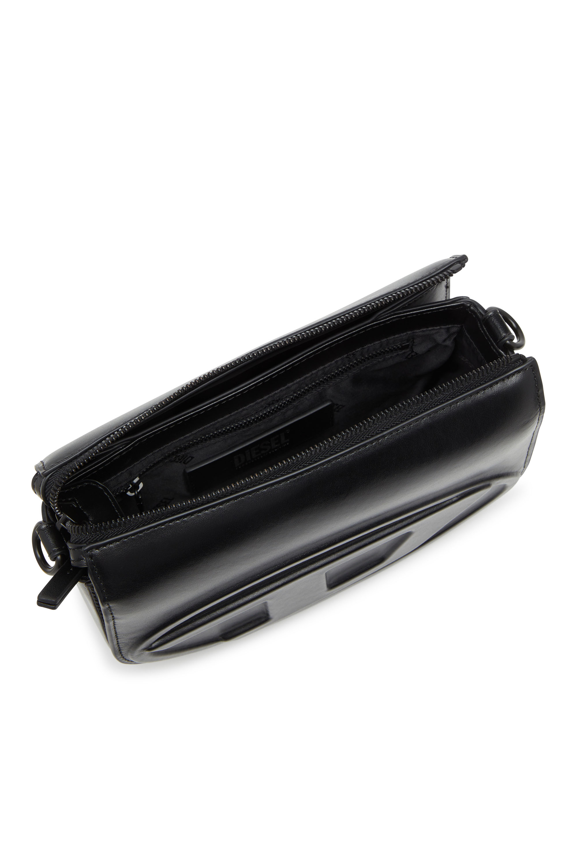 Diesel - 1DR CAMERA BAG, 1DR-Sac Camera en cuir premium Homme in Noir - 4