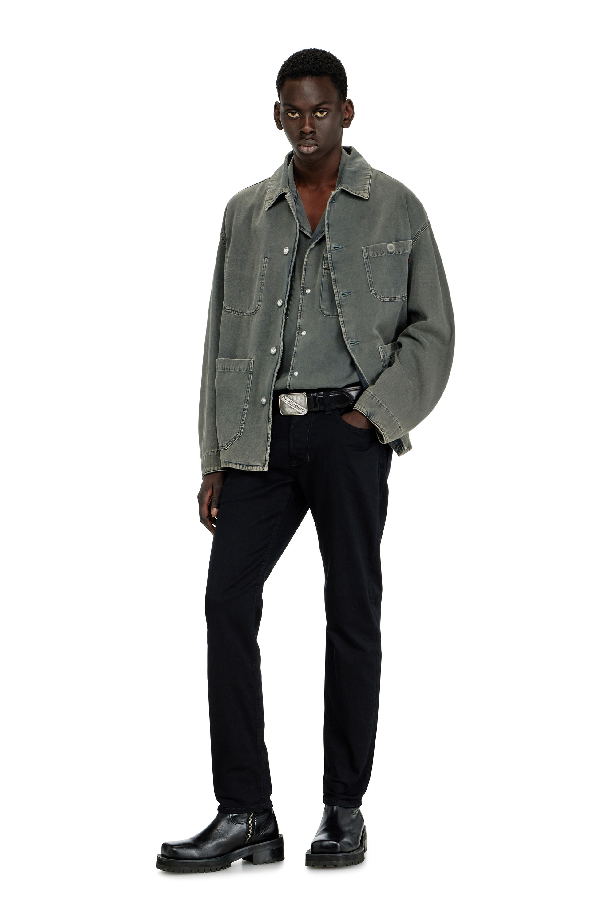 Diesel - Regular Jeans 1986 Larkee-Beex 0688H Homme, Noir/Gris fonc&eacute; - Image 1