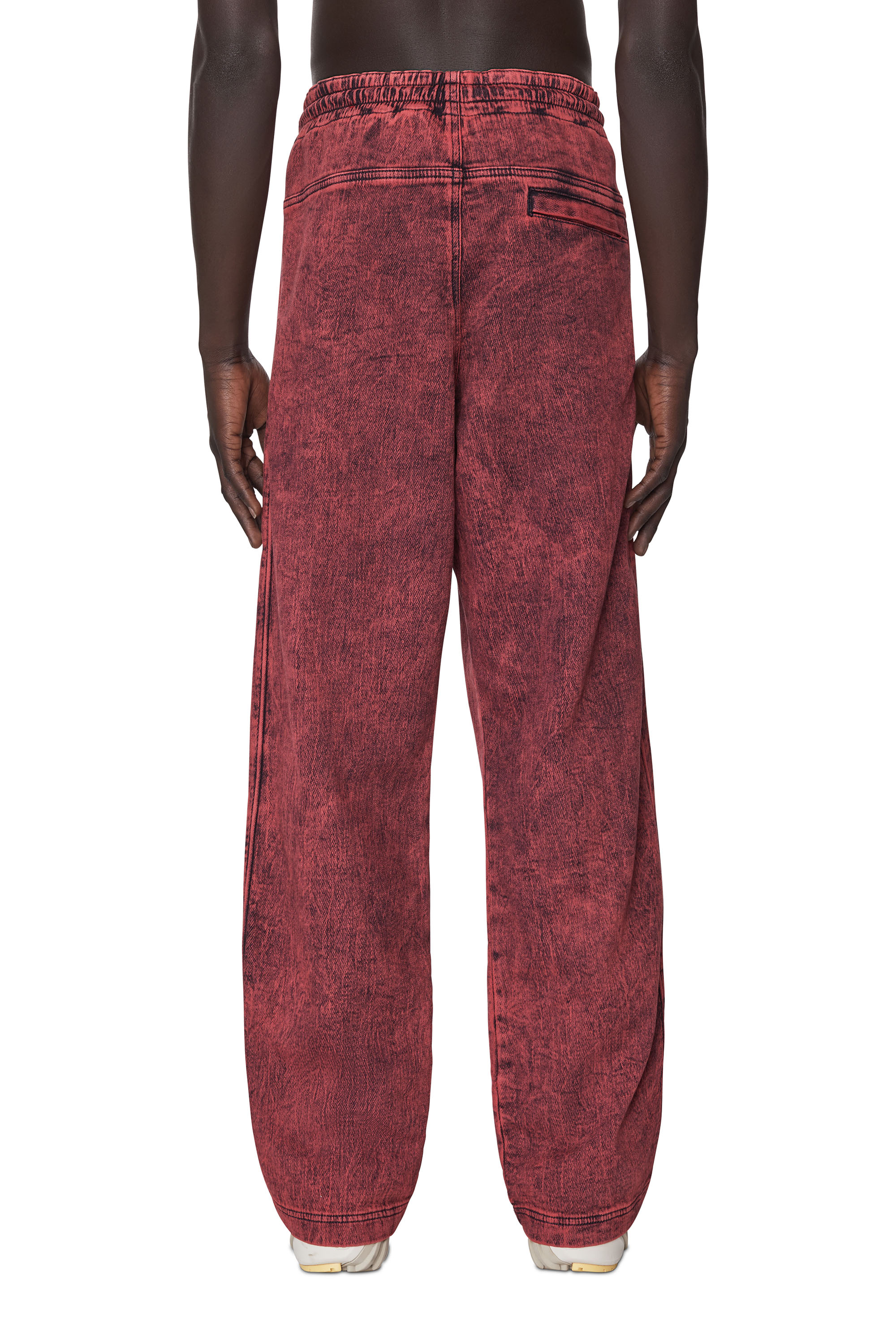 Diesel - D-Martians Track Denim 09D16 Straight, Red - Image 2
