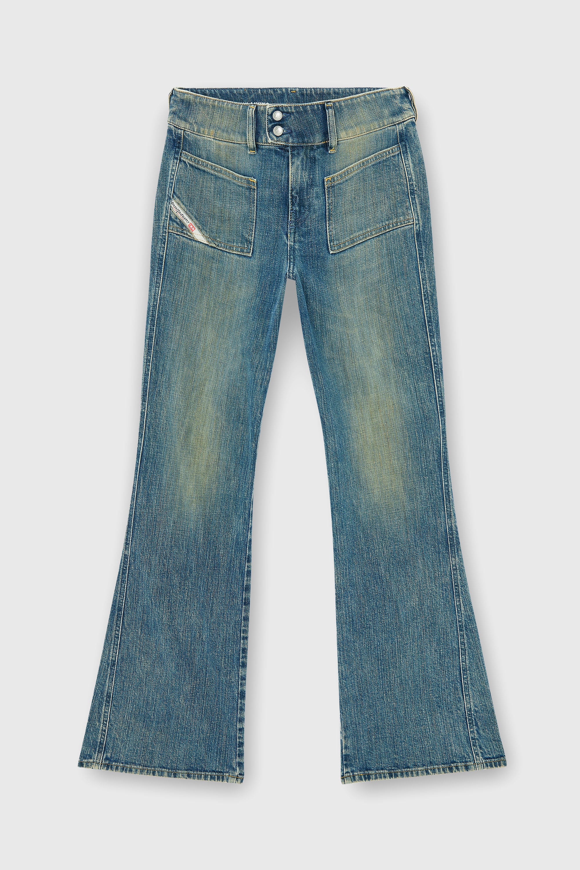 Diesel - Bootcut Jeans D-Hush 007EJ Femme, Bleu moyen - Image 2