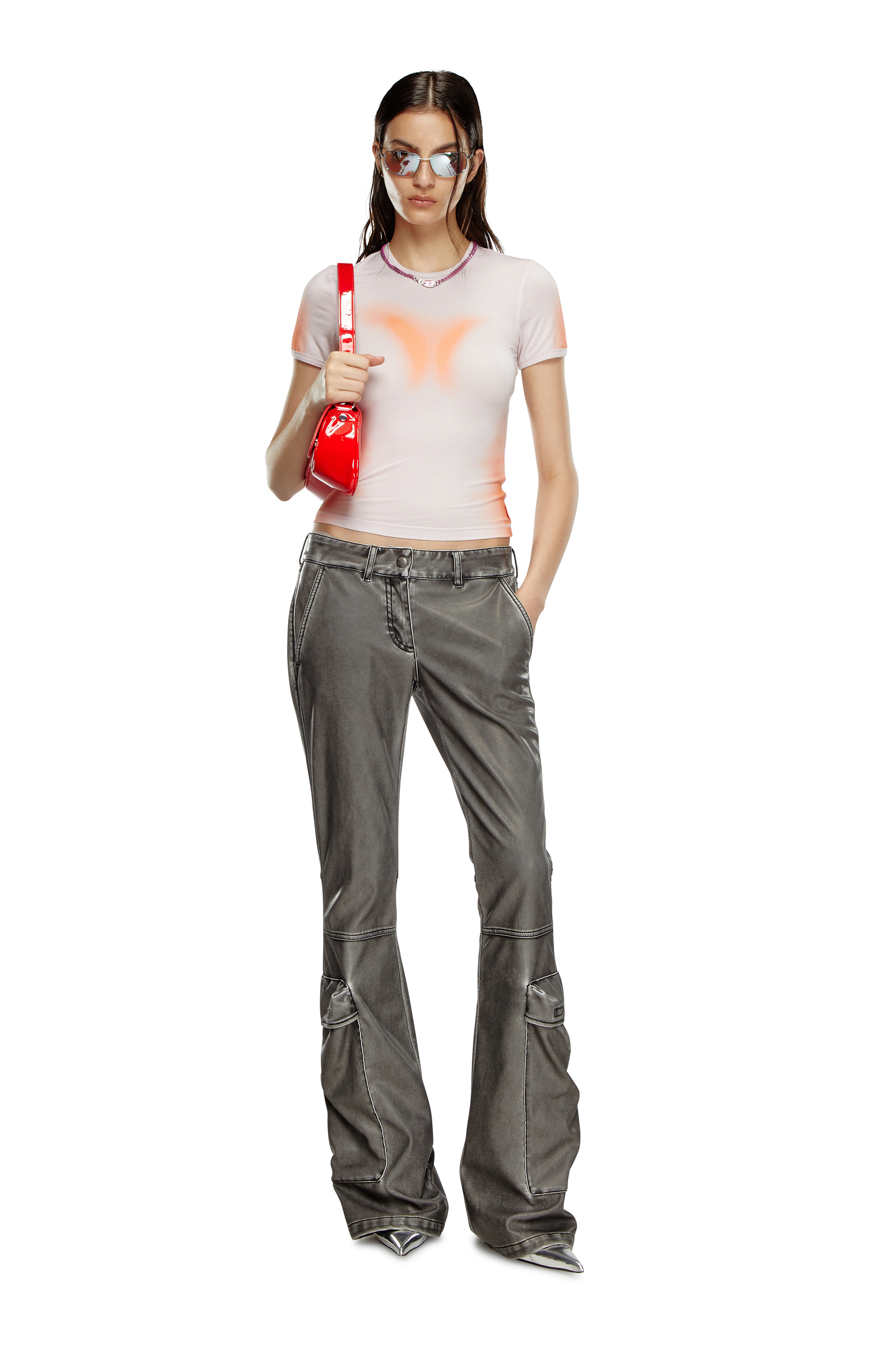 Diesel - PLAY CROSSBODY, Play-Sac à bandoulière glossy Femme in Rouge - 6