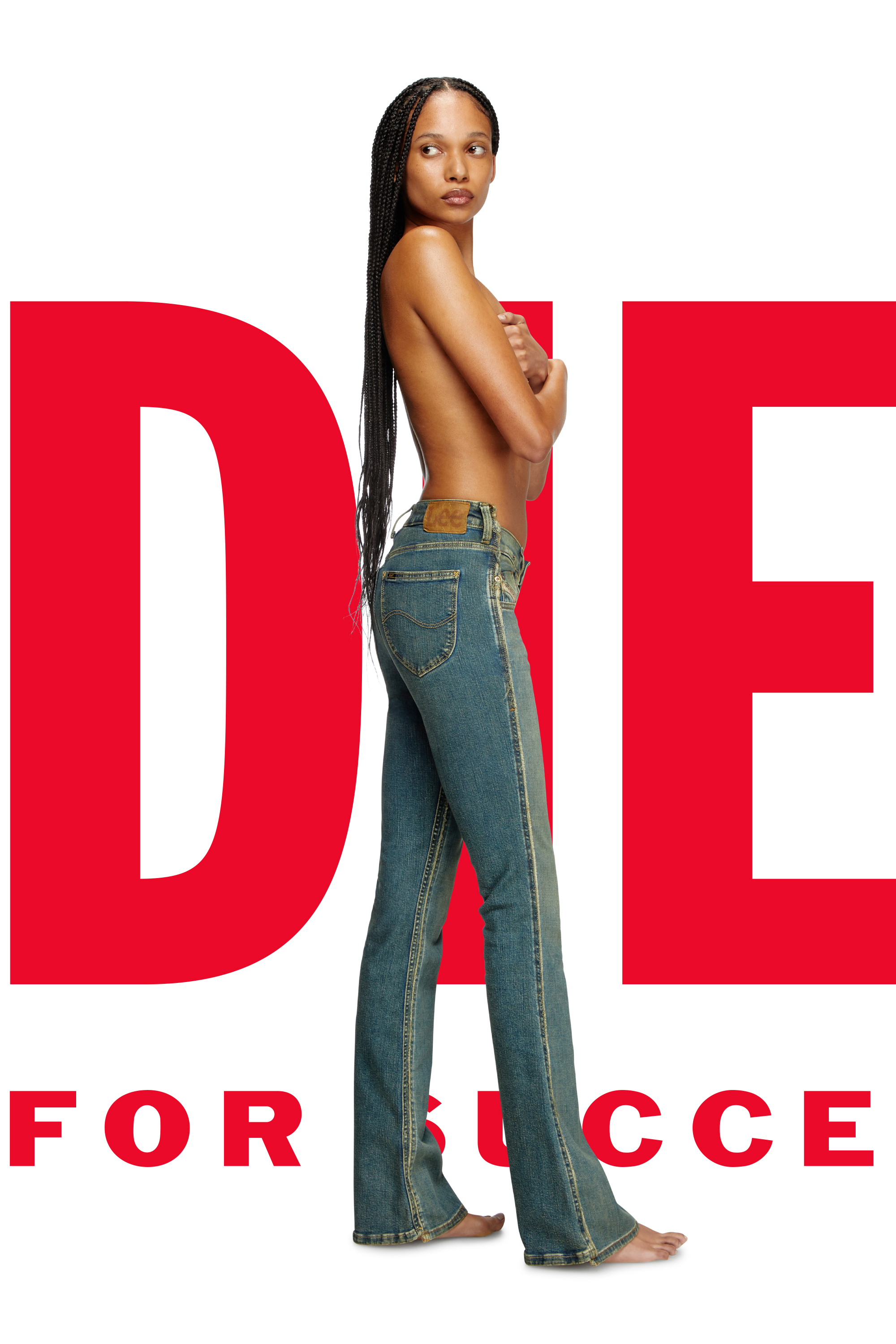 Diesel - Regular Jeans Dieseloves 01 09N01 Femme, Bleu Foncé - Image 2