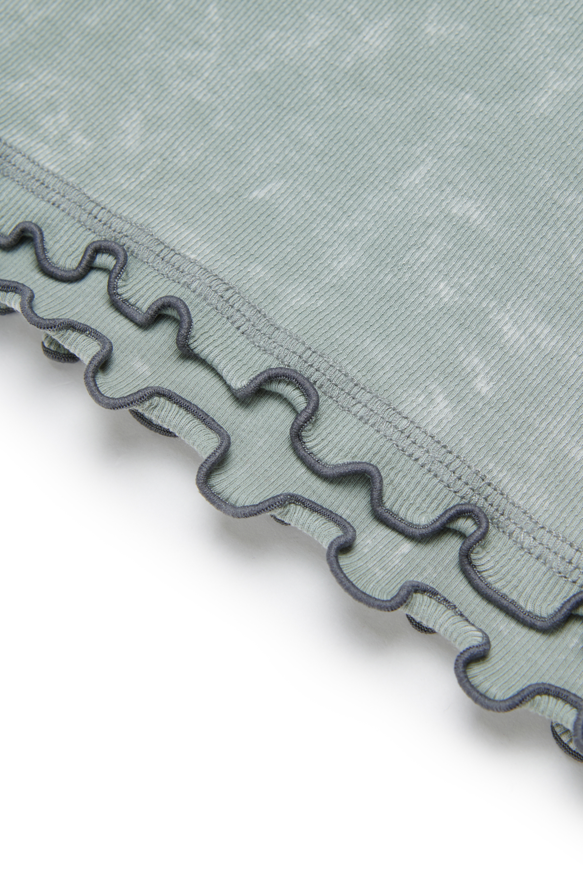 Diesel - TAILIA, T-shirt c&ocirc;tel&eacute; avec volants Femme in Gris - 4