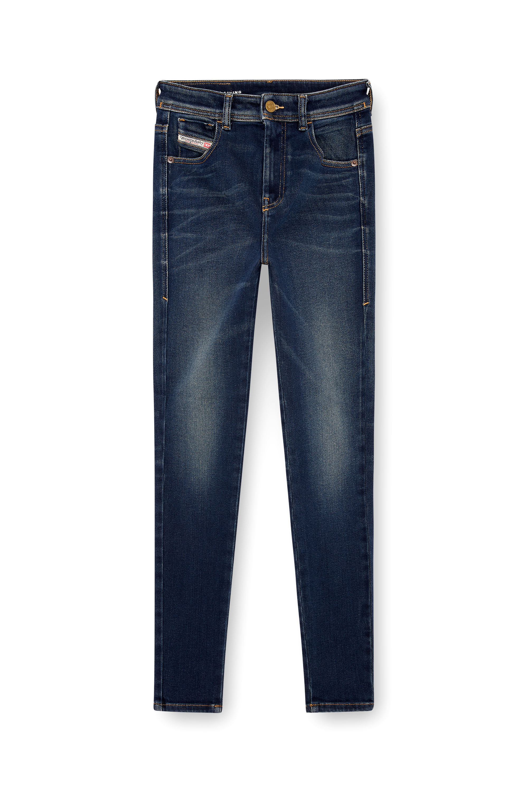 Diesel - Skinny Jeans 1984 Slandy-High 09J11 Femme, Bleu Foncé - Image 3