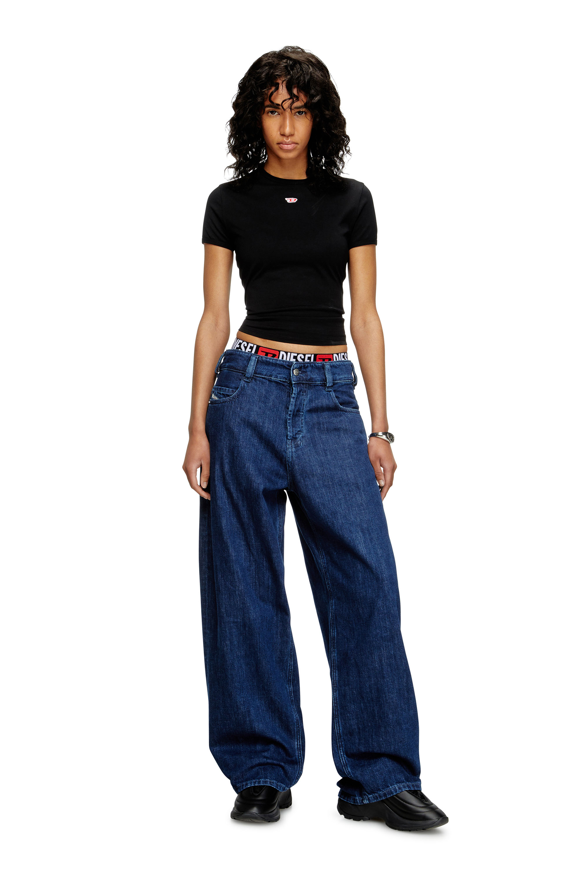 Diesel - Relaxed Jeans 1997 D-Enim 0DBDX Mixte, Bleu Foncé - Image 4