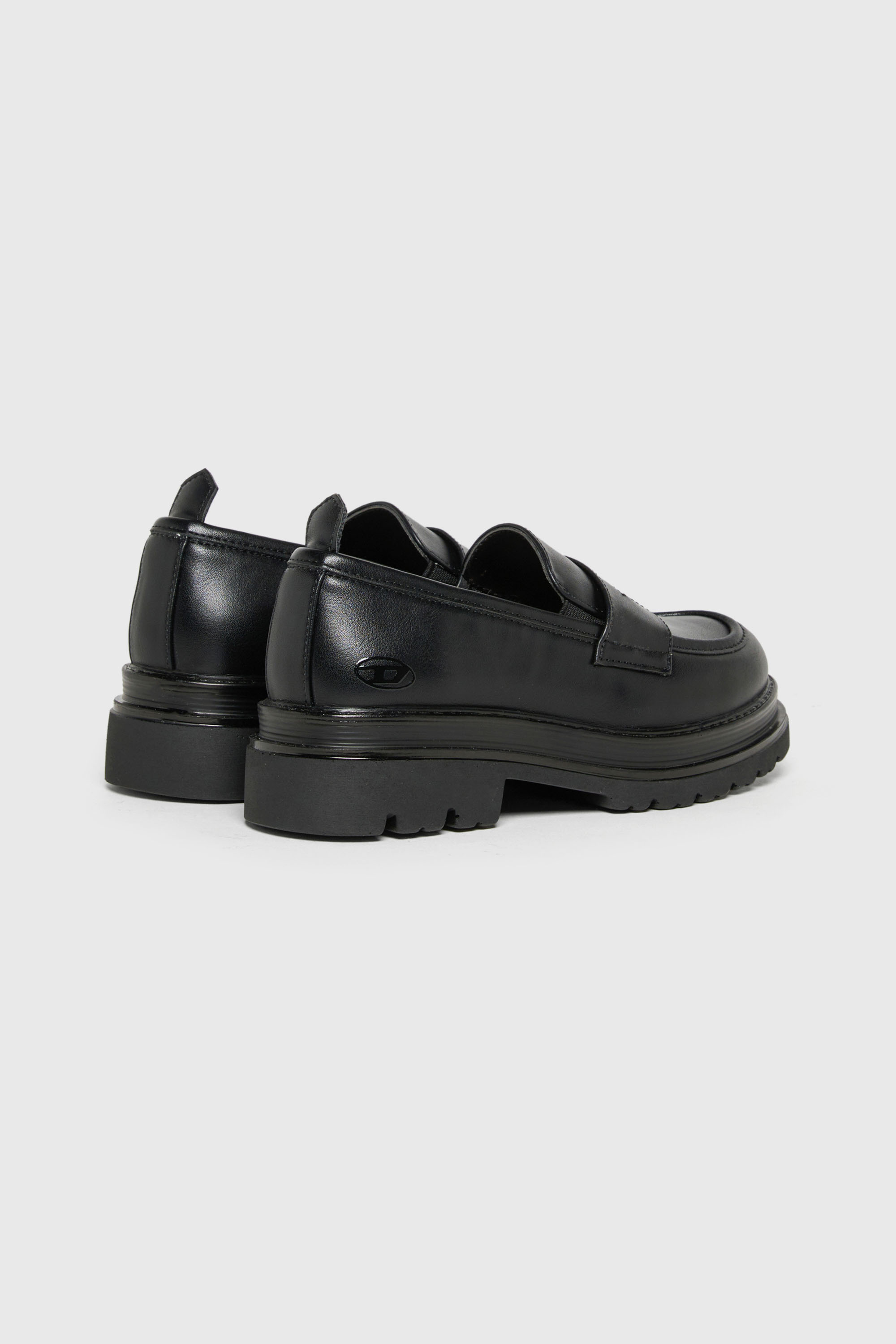 Diesel - D-SLAWEU, D-Slaweu - Mocassins &agrave; semelle crant&eacute;e Mixte in Noir - 3