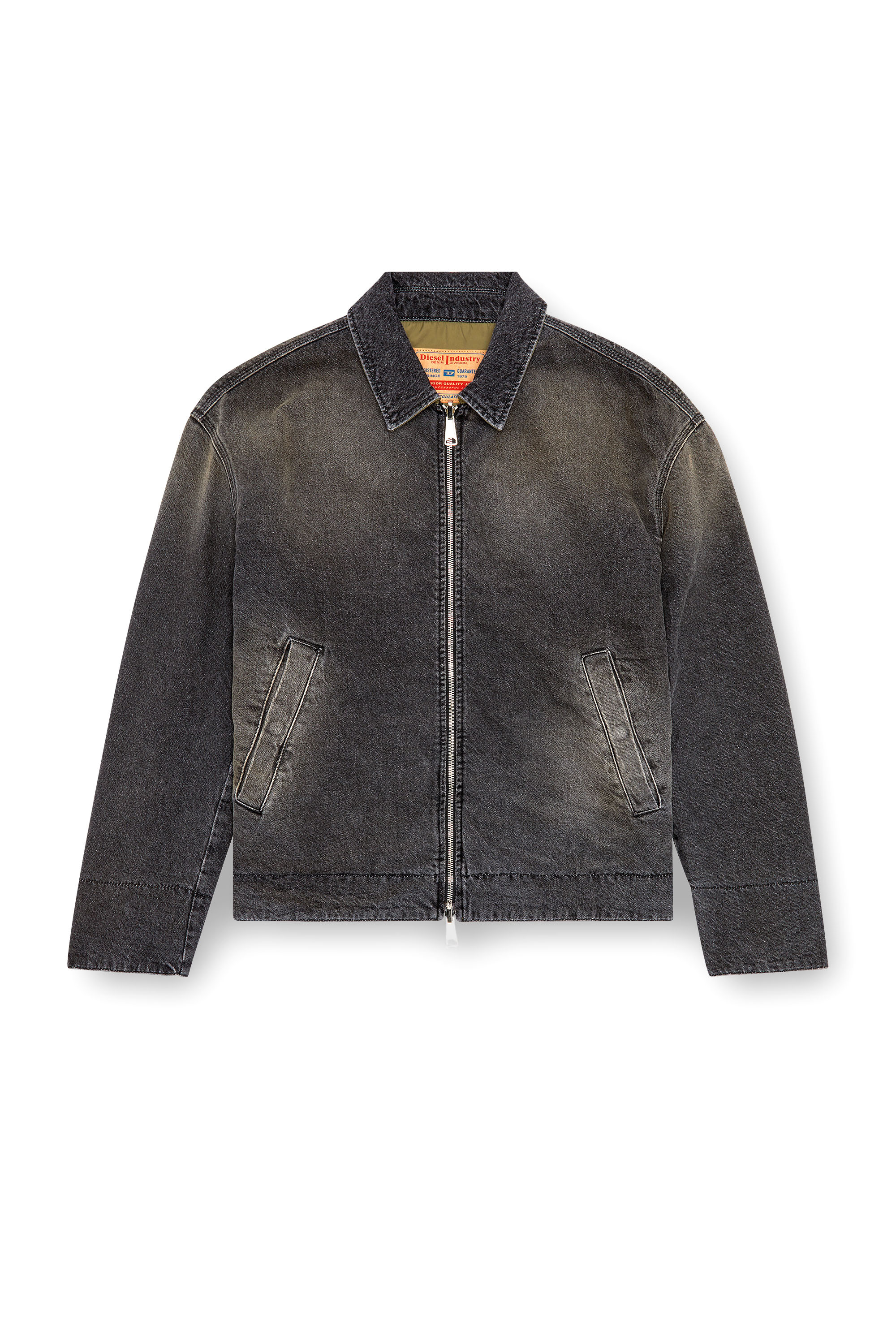 Diesel - D-STACK-S, Veste réversible en denim et nylon Homme in Noir - 3