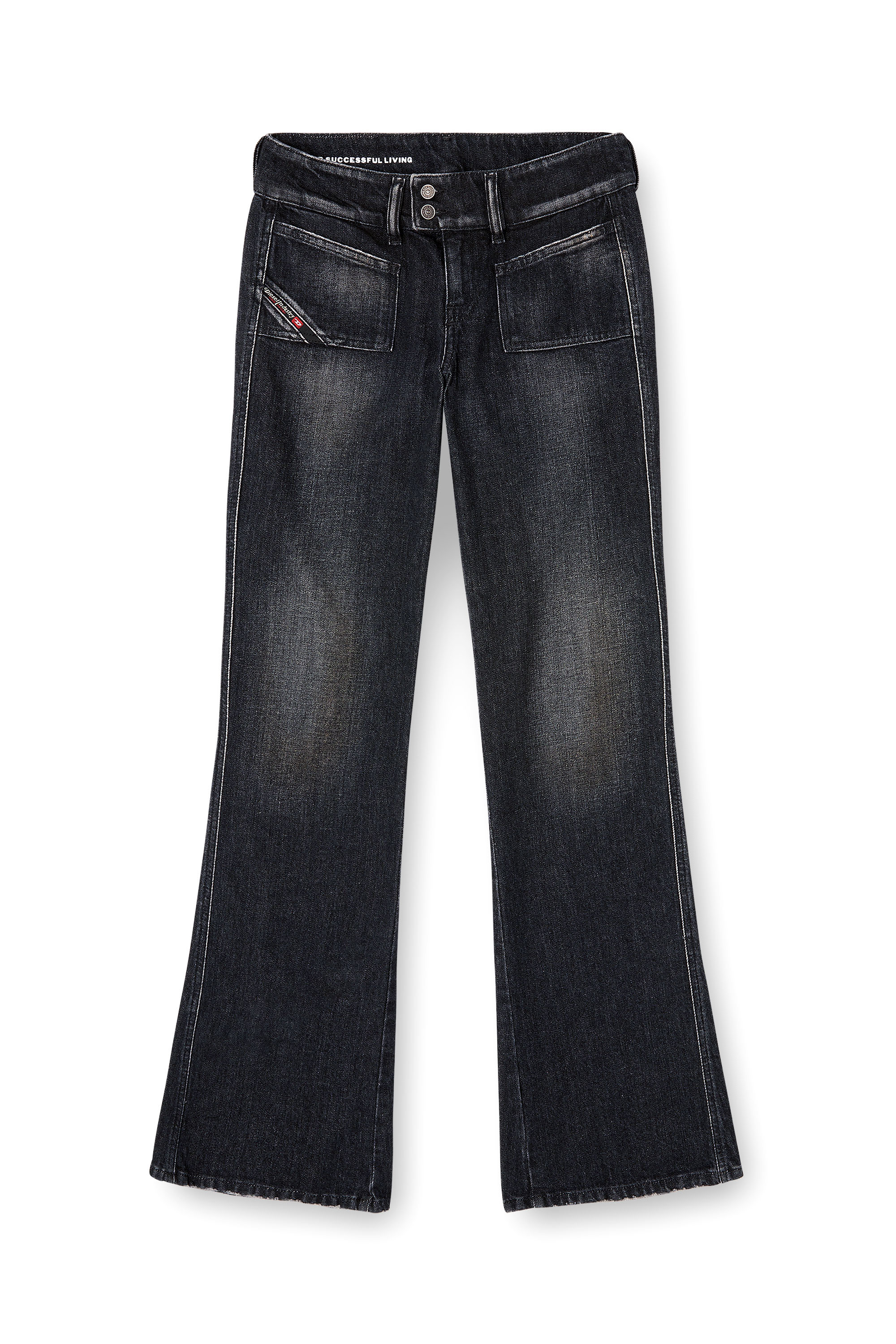Diesel - Bootcut Jeans D-Hush 09N50 Femme, Noir/Gris fonc&eacute; - Image 3