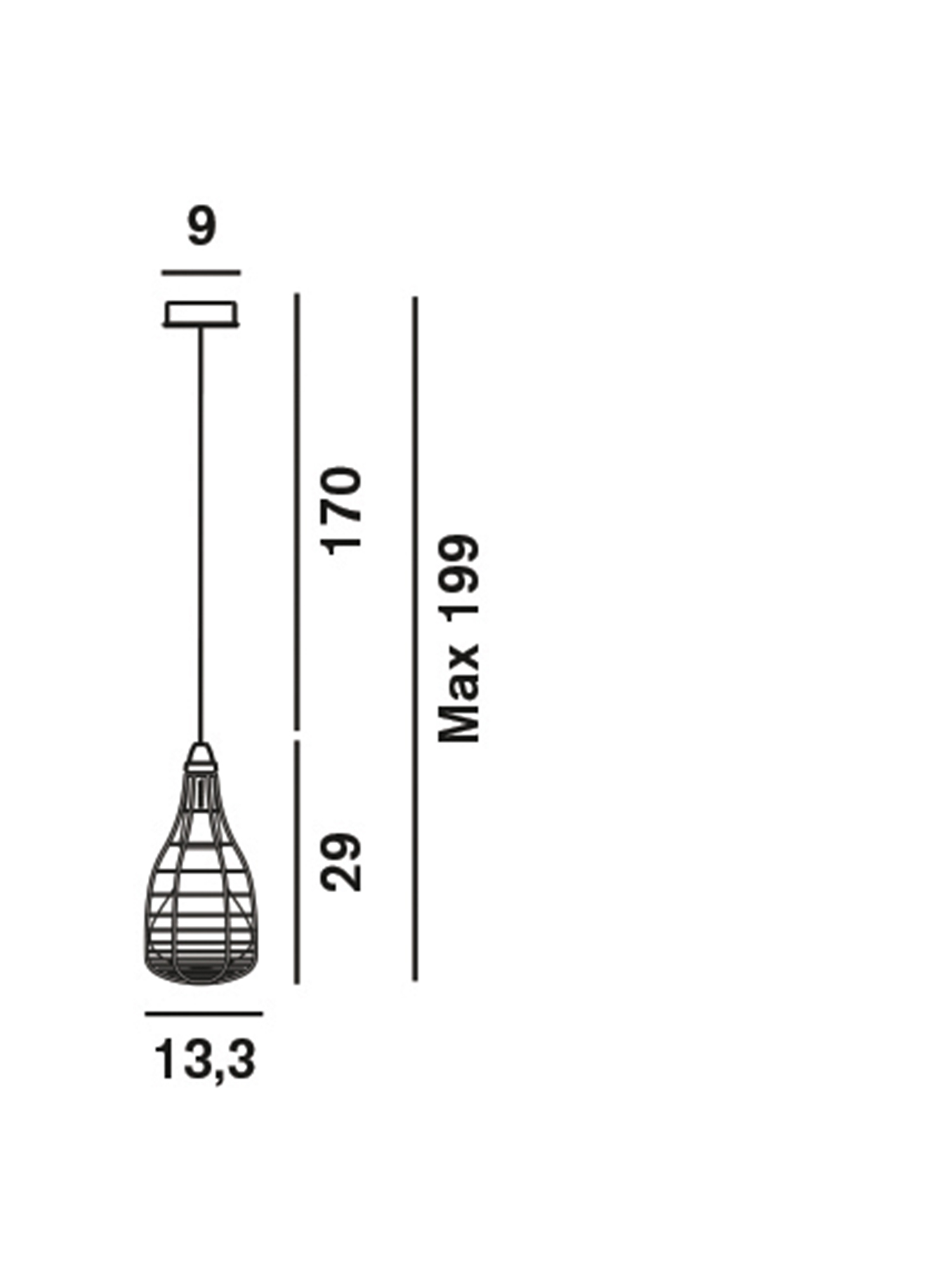 Diesel - CAGE SOSPENSIONE MIC, Luminaire blanc avec cage d&eacute;corative Mixte in Blanc - 2