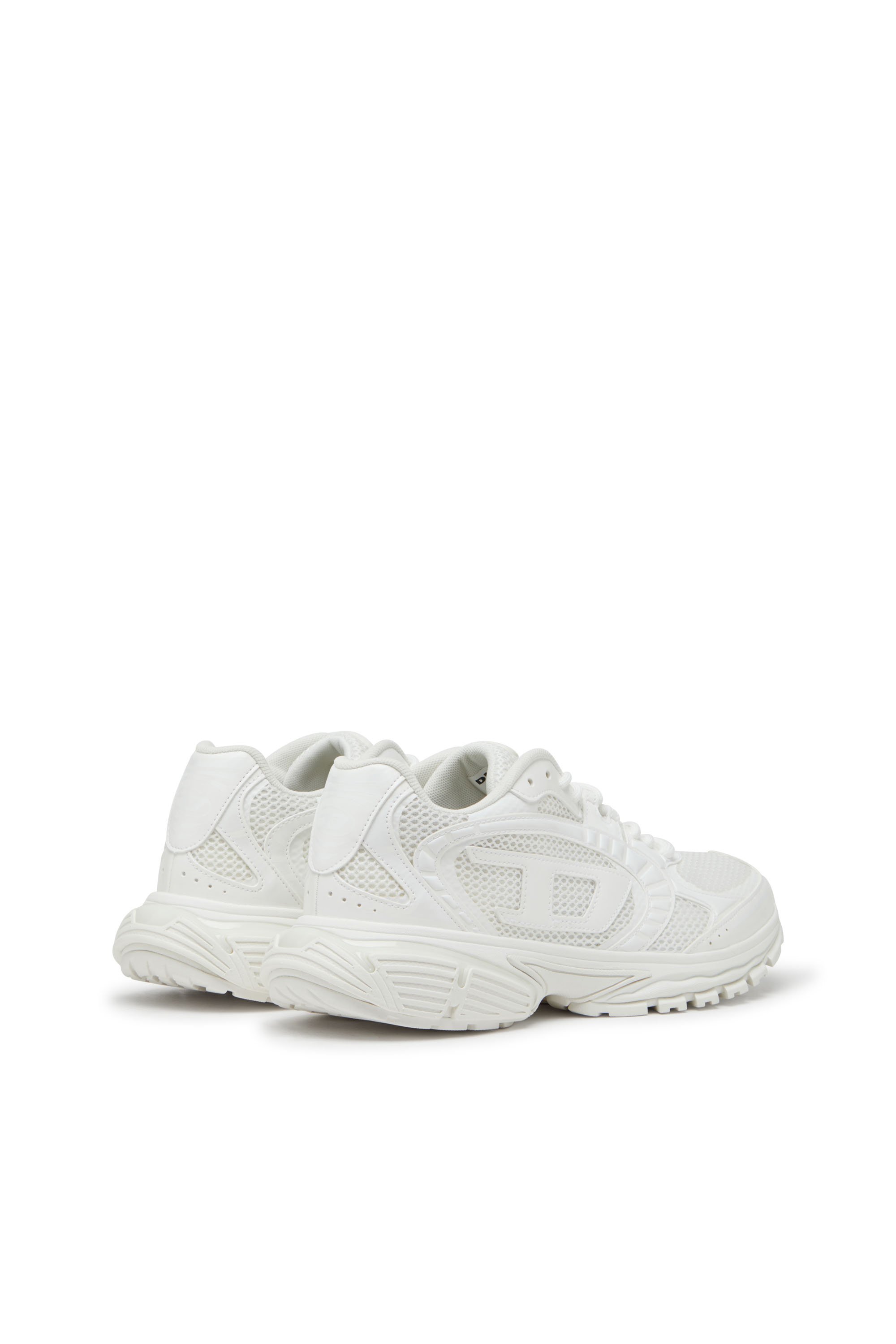 Diesel - S-PRO-V-DENSE LOW W, Sneakers en mesh monochrome avec logo Oval D Femme in Blanc - 3