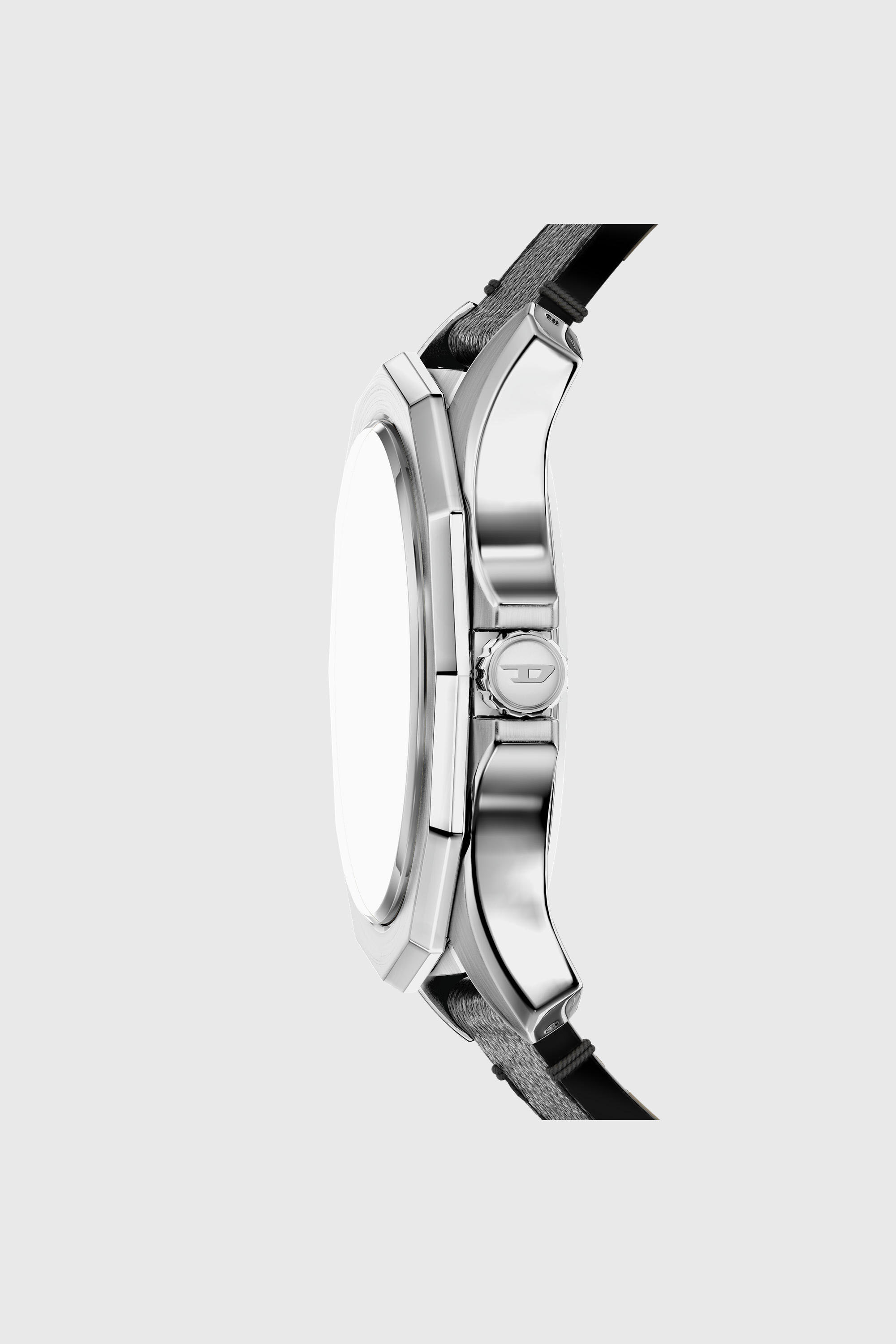 Diesel - DZ2248 WATCH, Montre Stinger avec bracelet en cuir noir Homme in Noir - 2