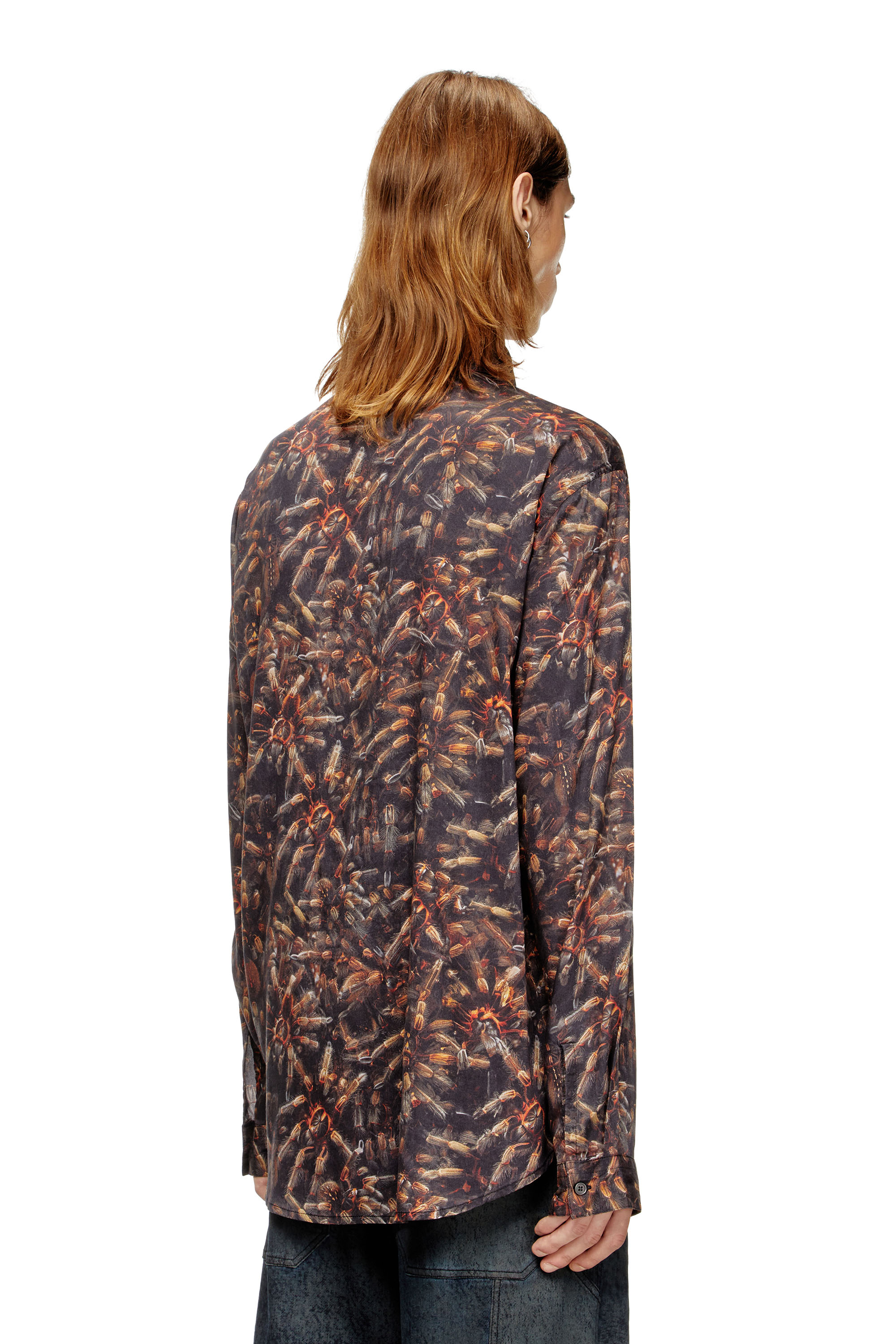 Diesel - S-SIMPLY-SPIDER-PJBK, Chemise en lyocell avec imprimé intégral Homme in Polychrome - 4