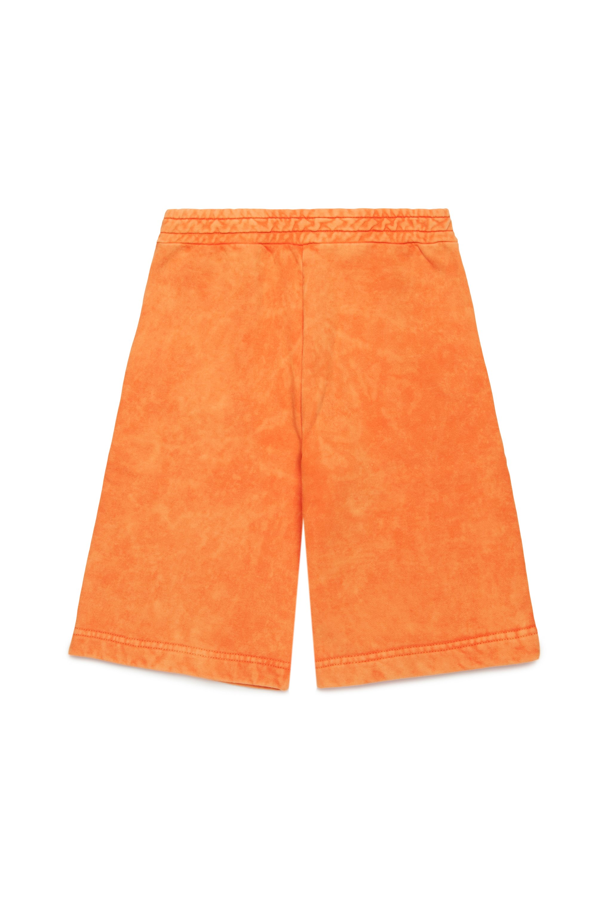 Diesel - PARRID, Short de survêtement marbré avec imprimé graphique Homme in Orange - 2