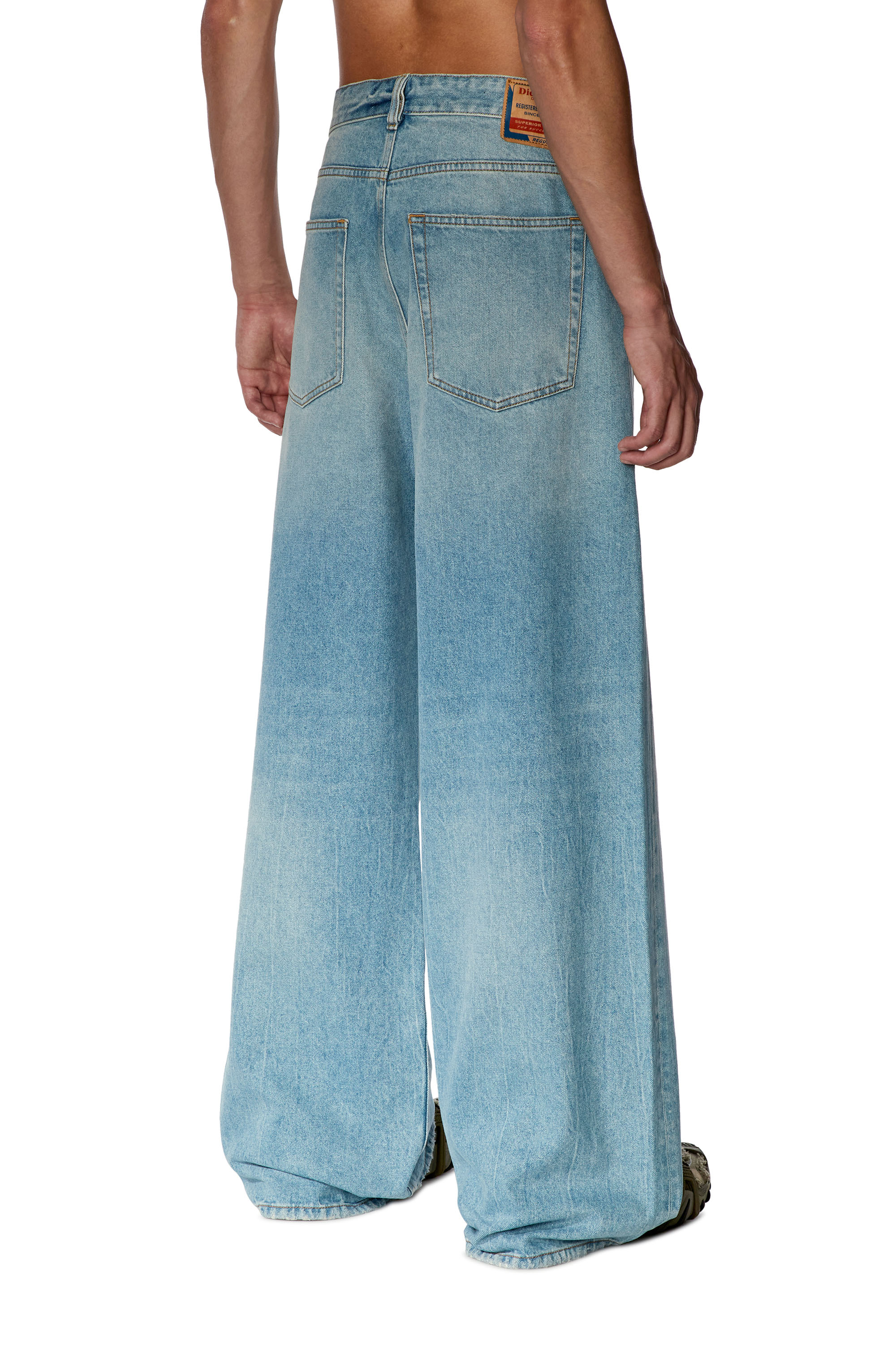 Diesel - D-Rise 09E25 Straight Jeans, Light Blue - Image 2