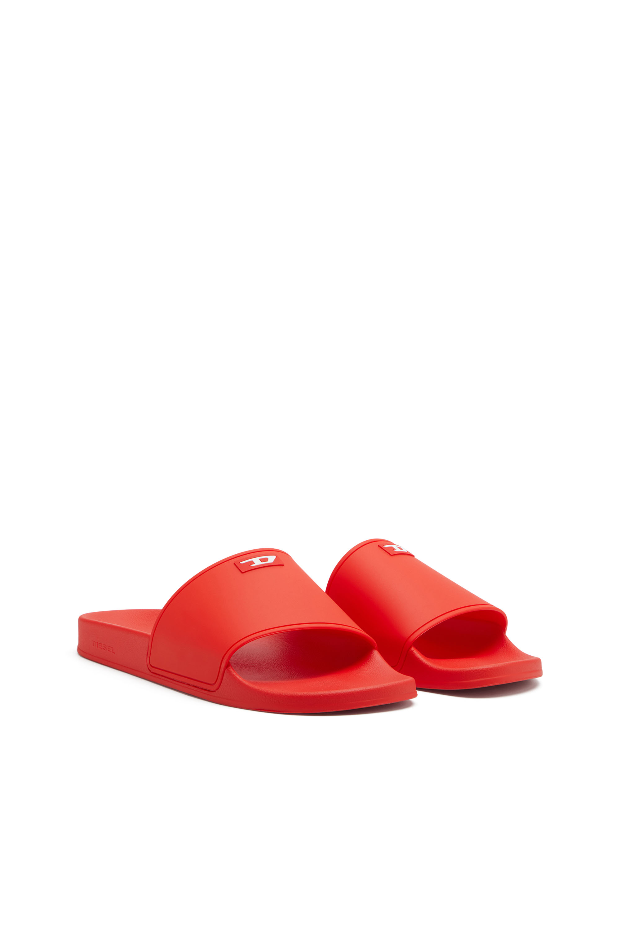 SA-SWIM, Red Diesel - SA-SWIM, Man's Sa-Swim-Rubber pool slides with D logo in Red - 2
