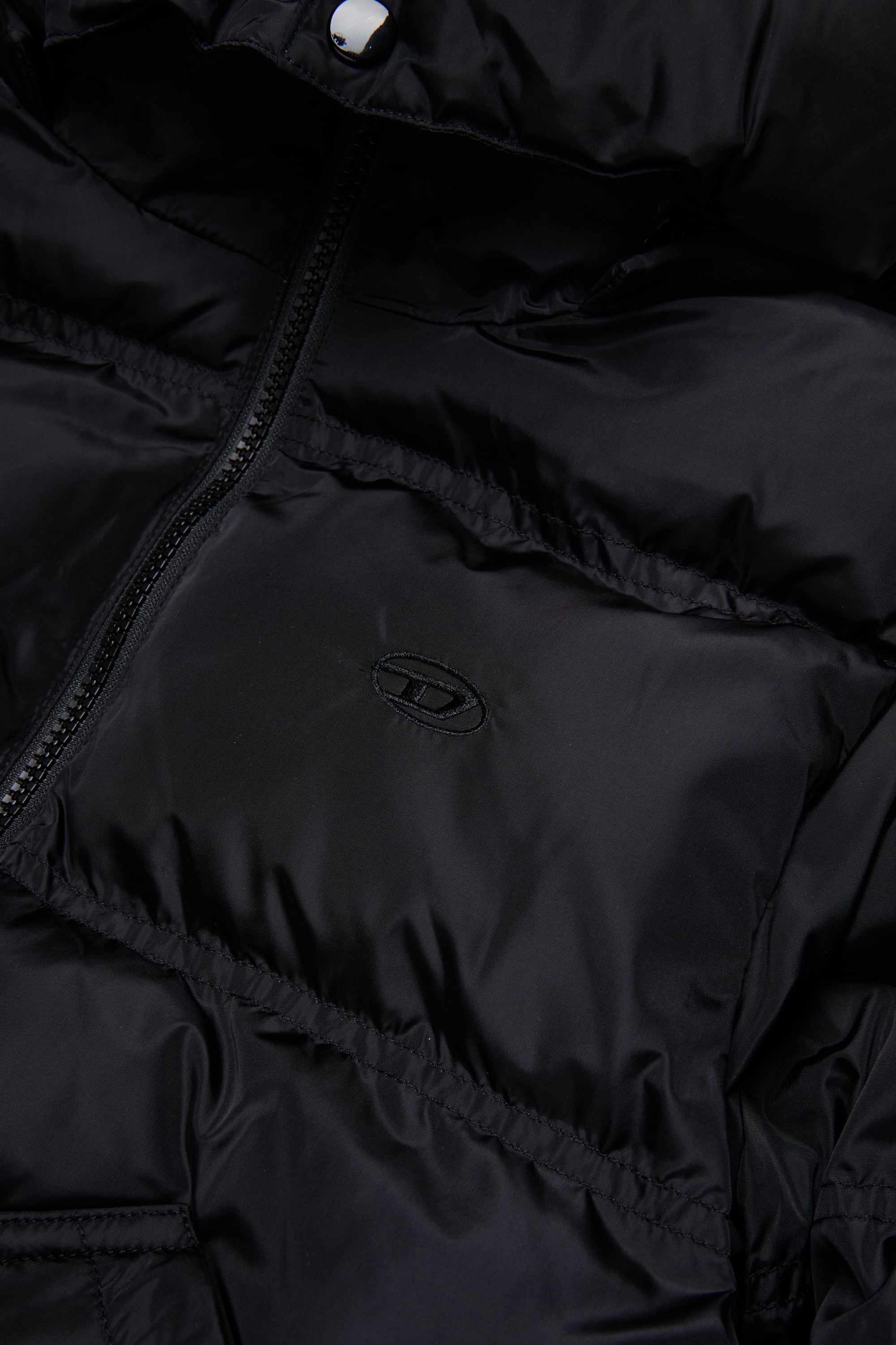 Diesel - JRIVON, Doudoune &agrave; capuche avec poches oversize Mixte in Noir - 4