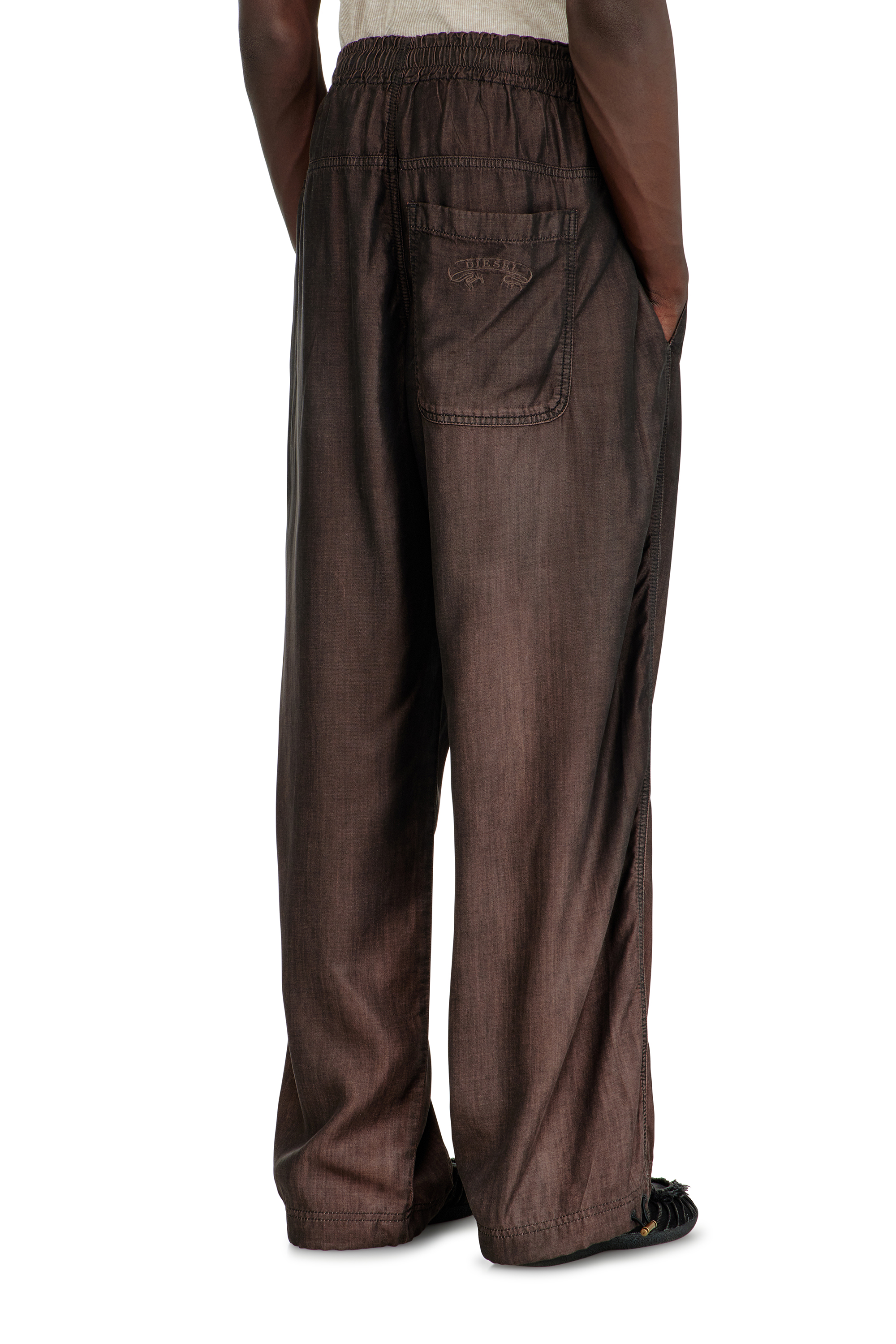 Diesel - Relaxed Jeans D-Roder 068YF Mixte, Marron Fonc&eacute; - Image 3